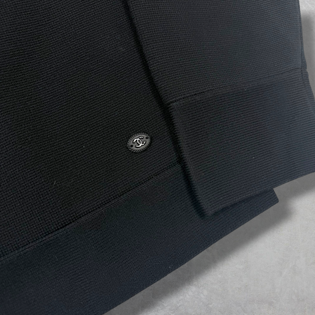 Chanel Uniform Double Pocket Zip Up Knit XL (M)