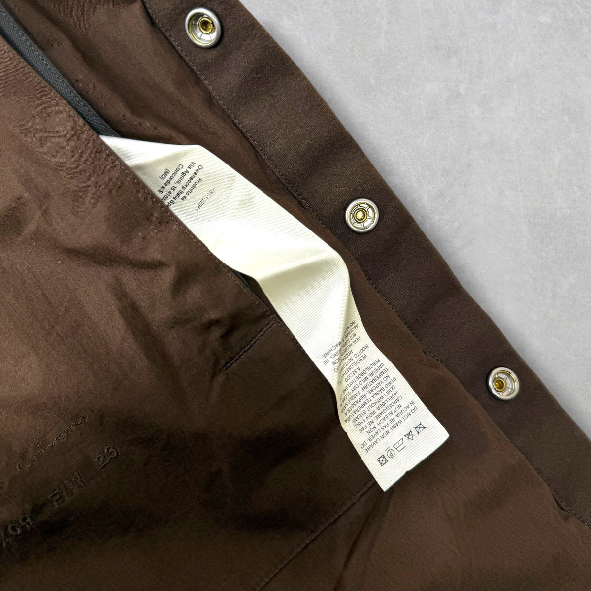 Rick Owens Luxor Heavy Moleskin Brown Outershirt 36 (M)
