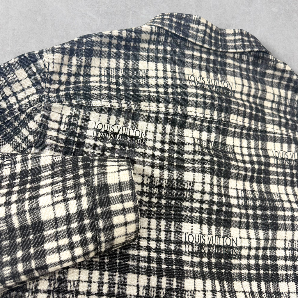 Louis Vuitton Plaid Logo Shirt Jacket 52 (L)
