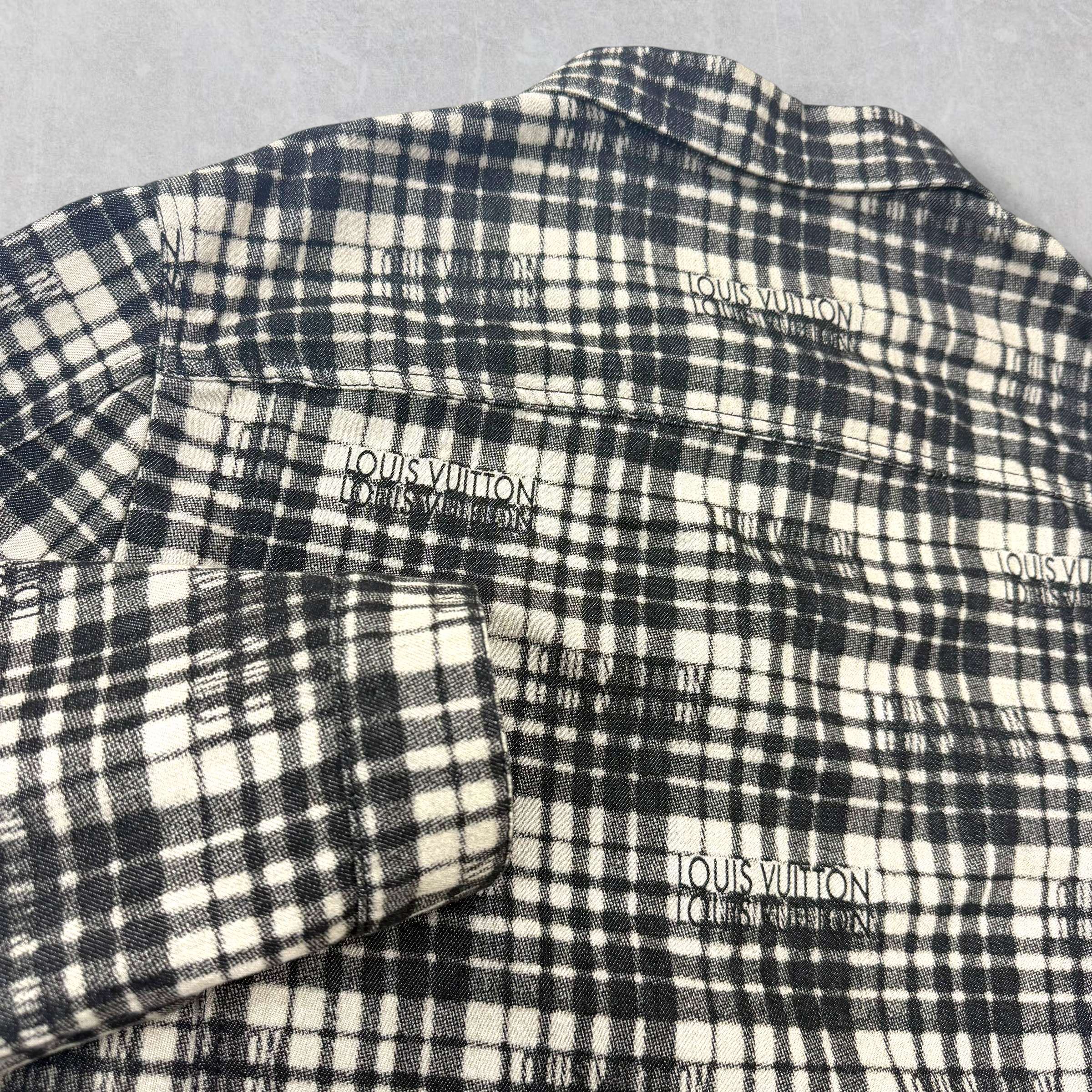 Louis Vuitton Plaid Logo Shirt Jacket 52 (L)
