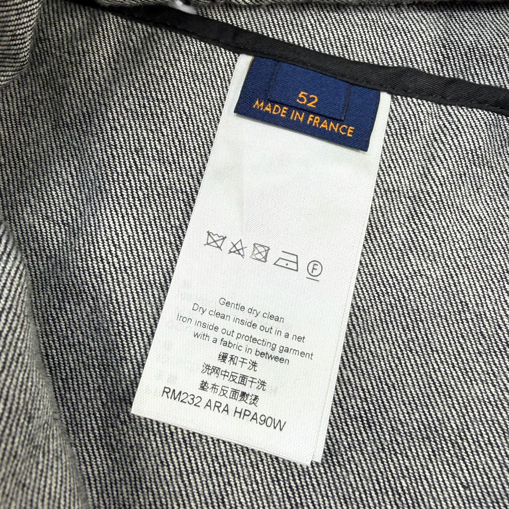 Louis Vuitton Plaid Logo Shirt Jacket 52 (L)