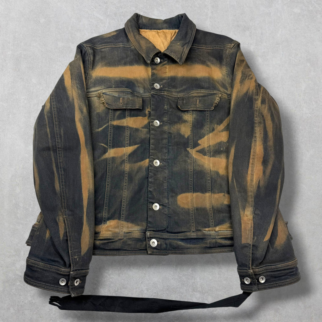 Rick Owens DRKSHDW Mud-Washed Denim Trucker Jacket XXL (L)