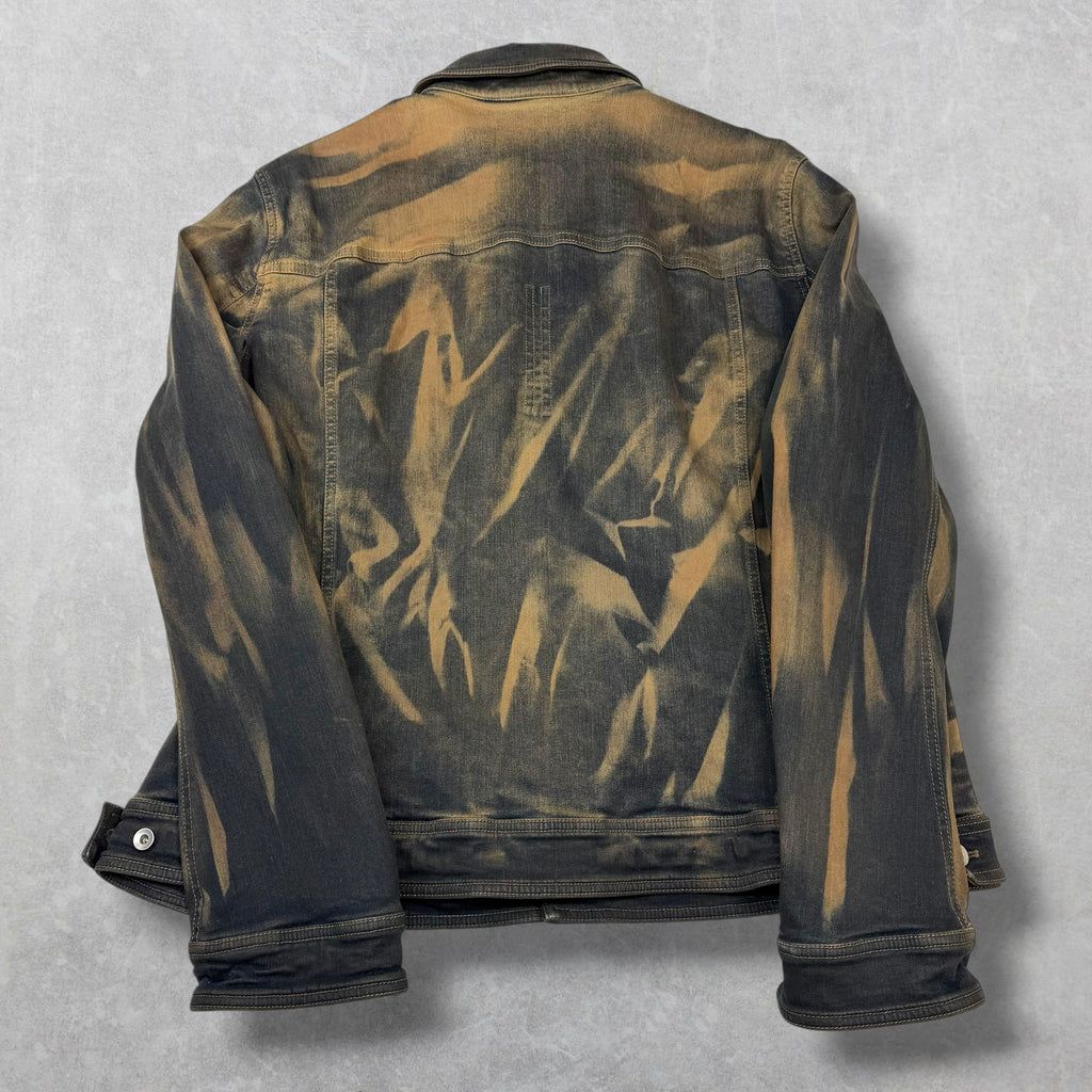 Rick Owens DRKSHDW Mud-Washed Denim Trucker Jacket XXL (L)