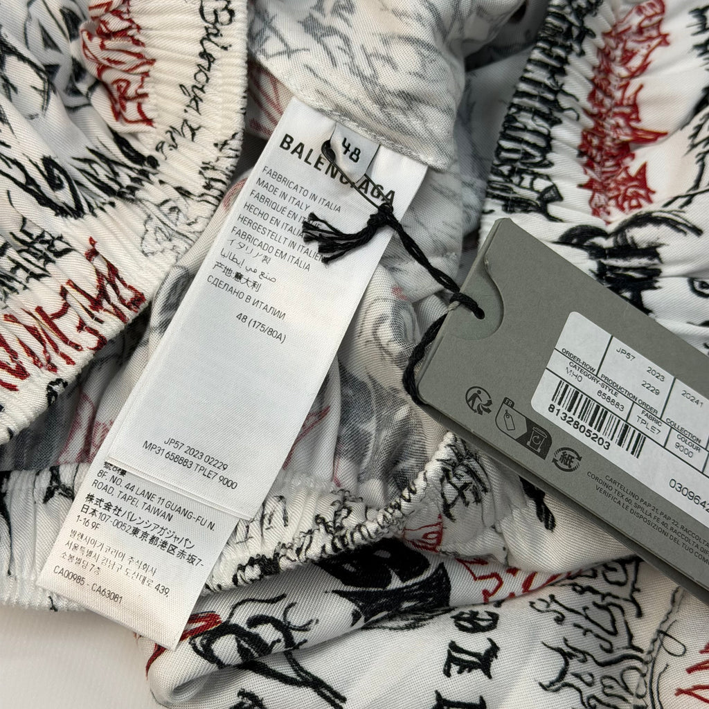 Balenciaga DIY Metal Allover Pyjama Pants M
