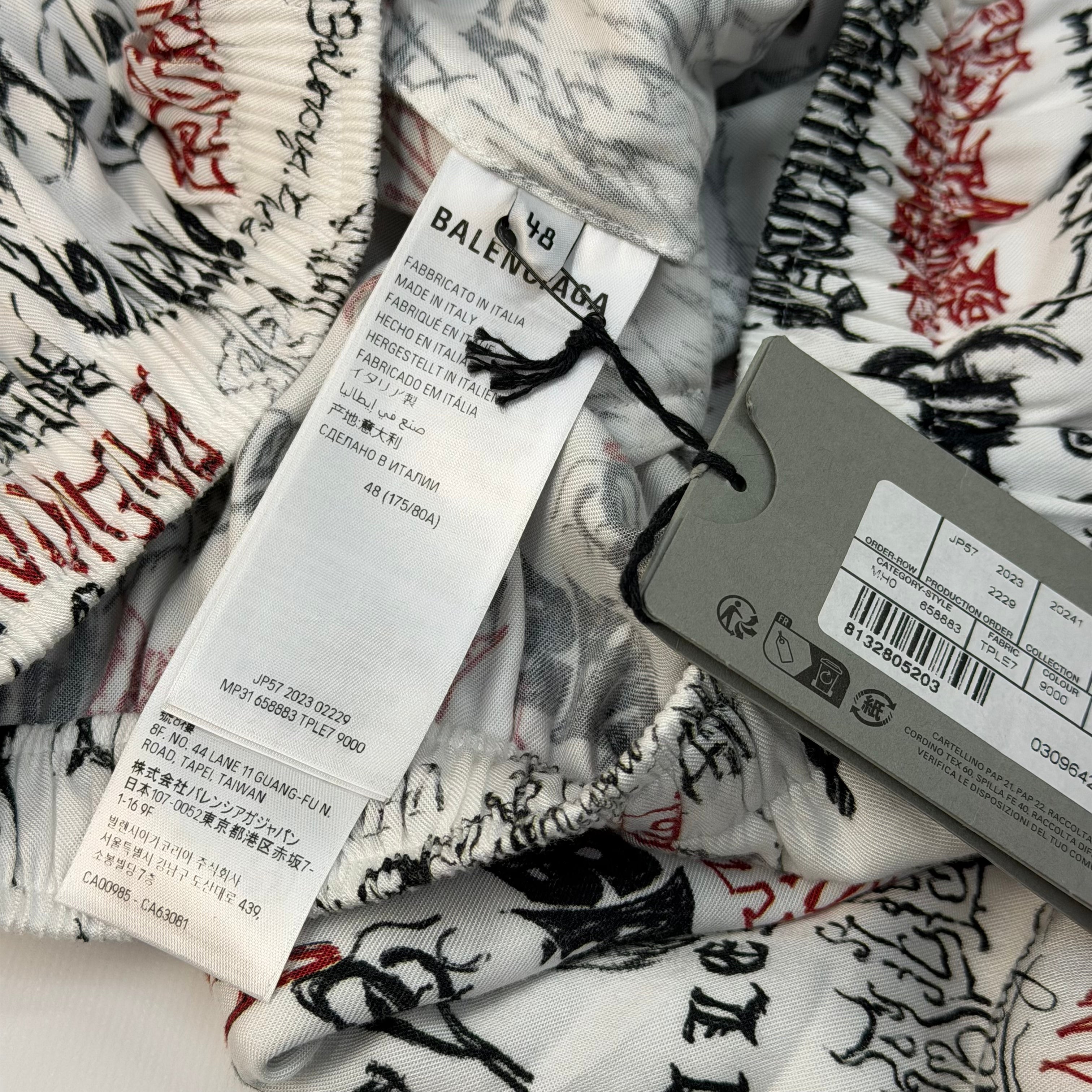 Balenciaga DIY Metal Allover Pyjama Pants M