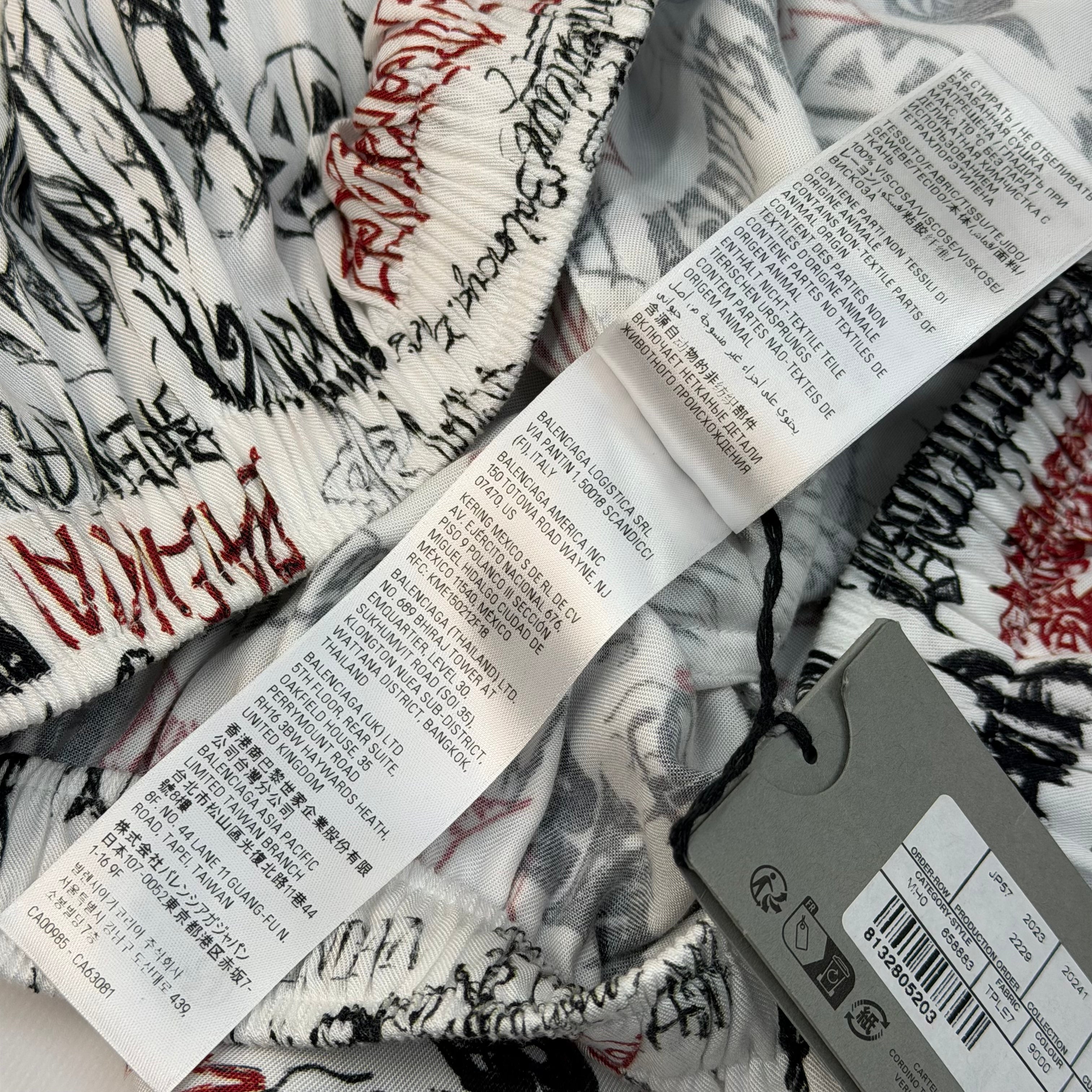 Balenciaga DIY Metal Allover Pyjama Pants M
