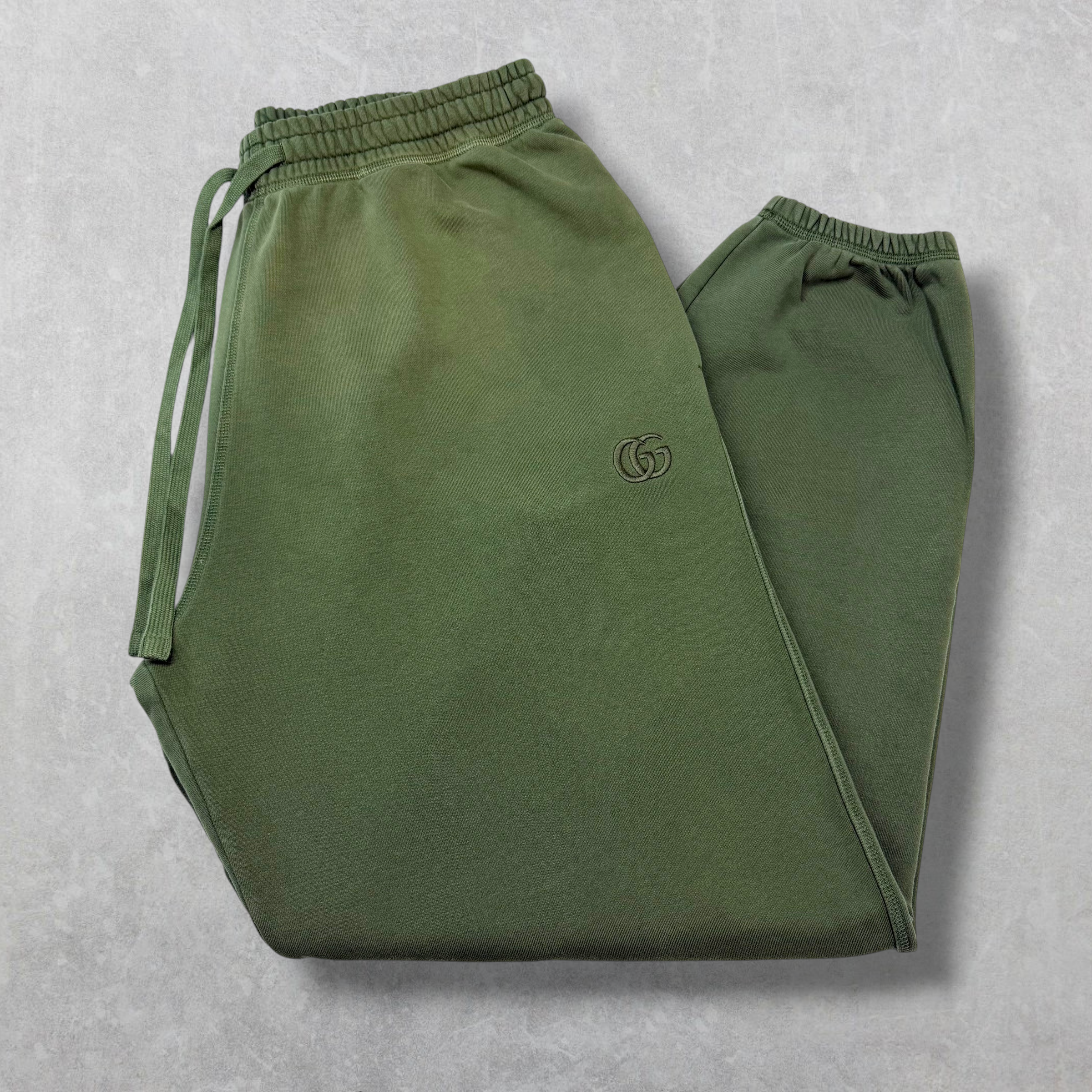 Gucci Interlocking GG Logo Sweatpants Green L