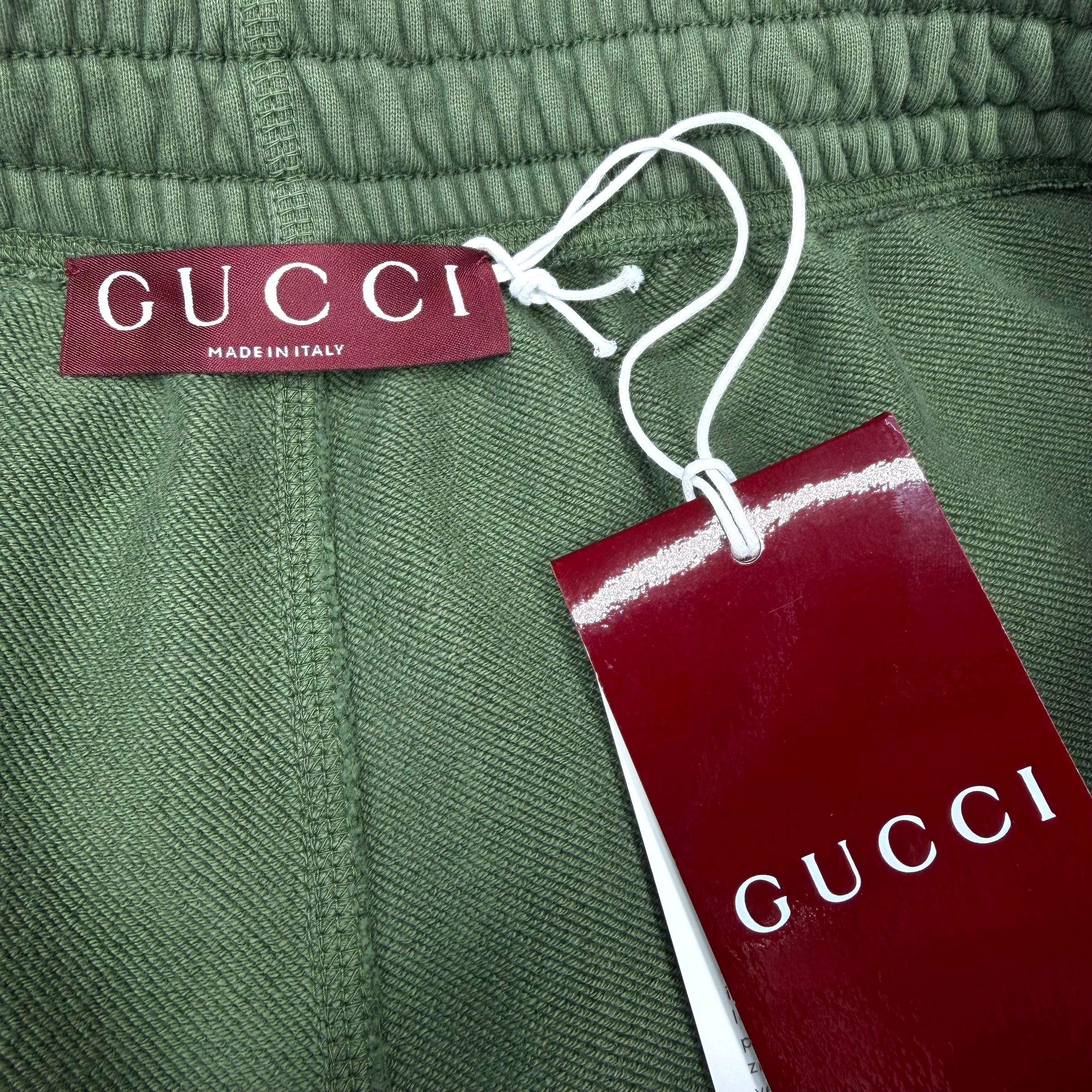 Gucci Interlocking GG Logo Sweatpants Green L