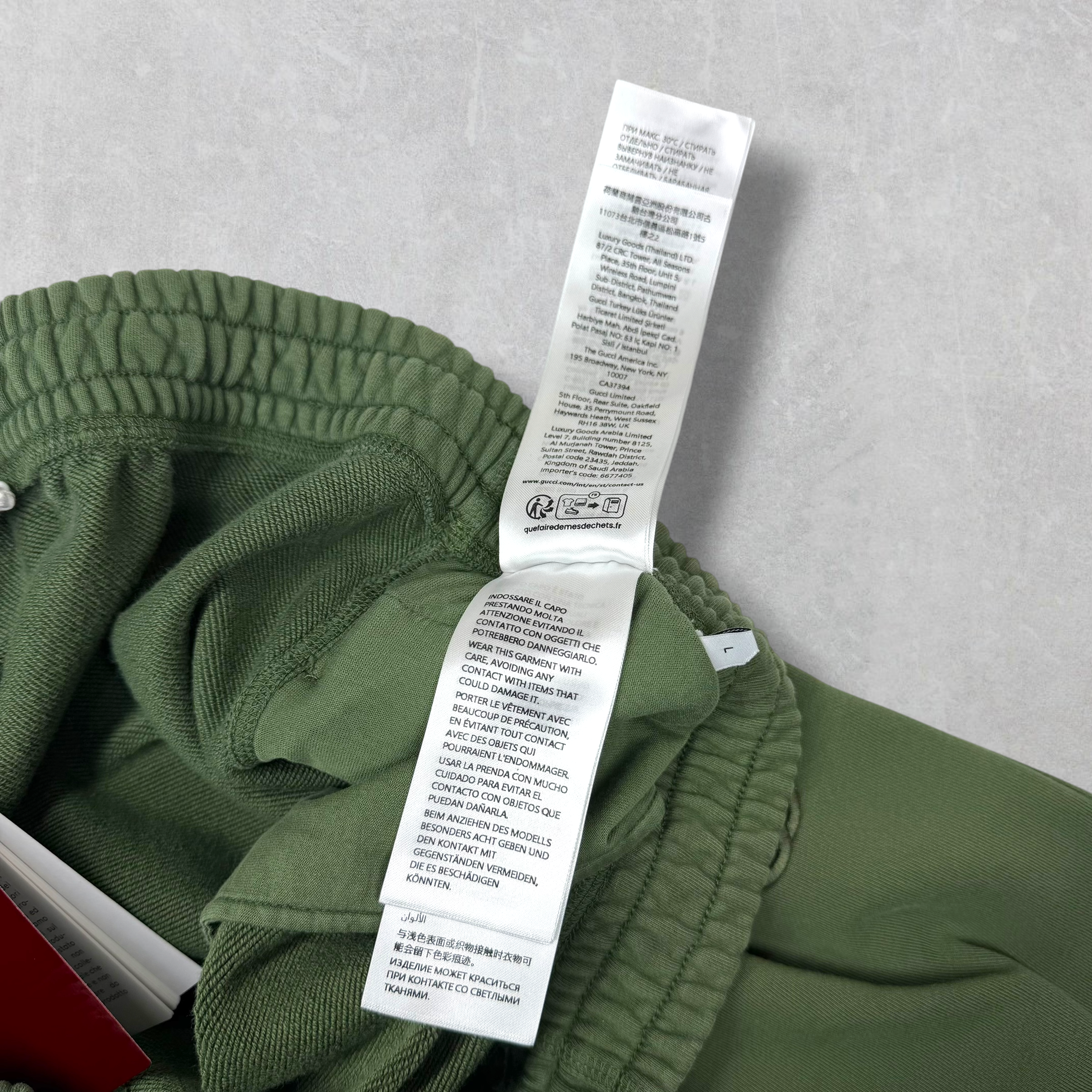 Gucci Interlocking GG Logo Sweatpants Green L