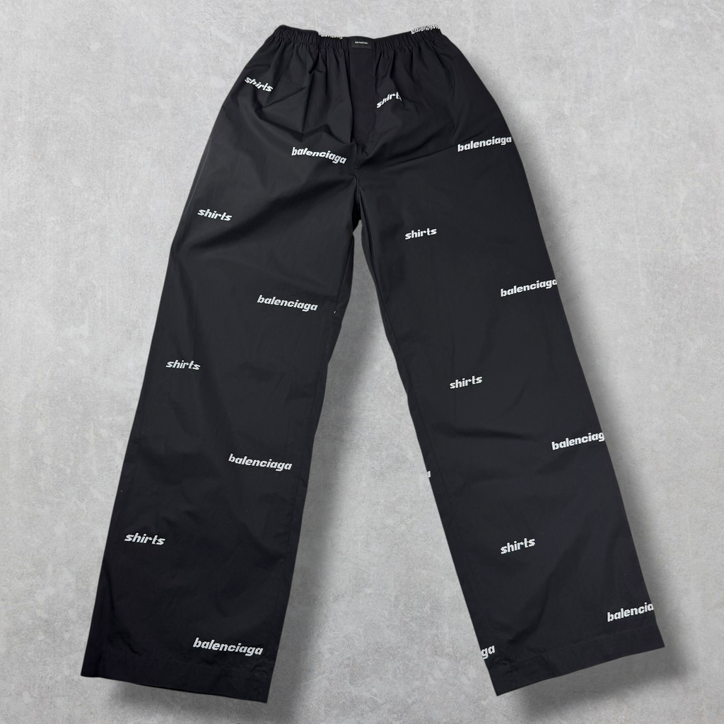 Balenciaga All Over Logo Pajama Pants 46 (M)