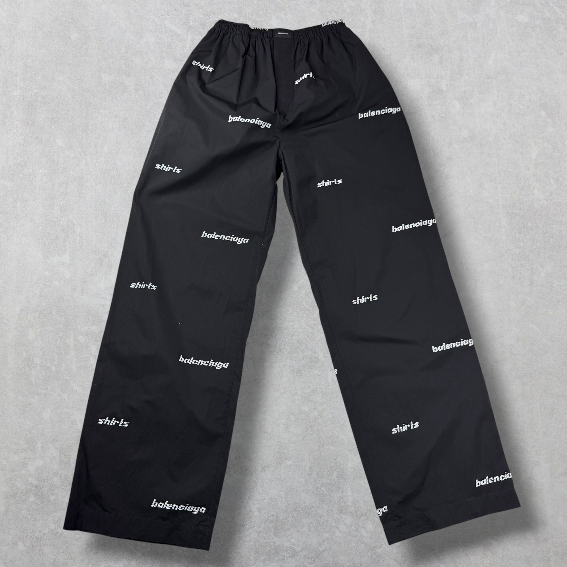 Balenciaga All Over Logo Pajama Pants 46 (M)