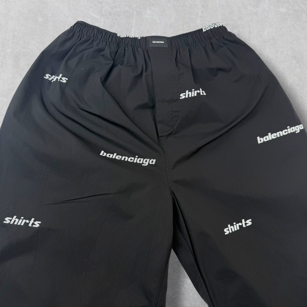 Balenciaga All Over Logo Pajama Pants 46 (M)