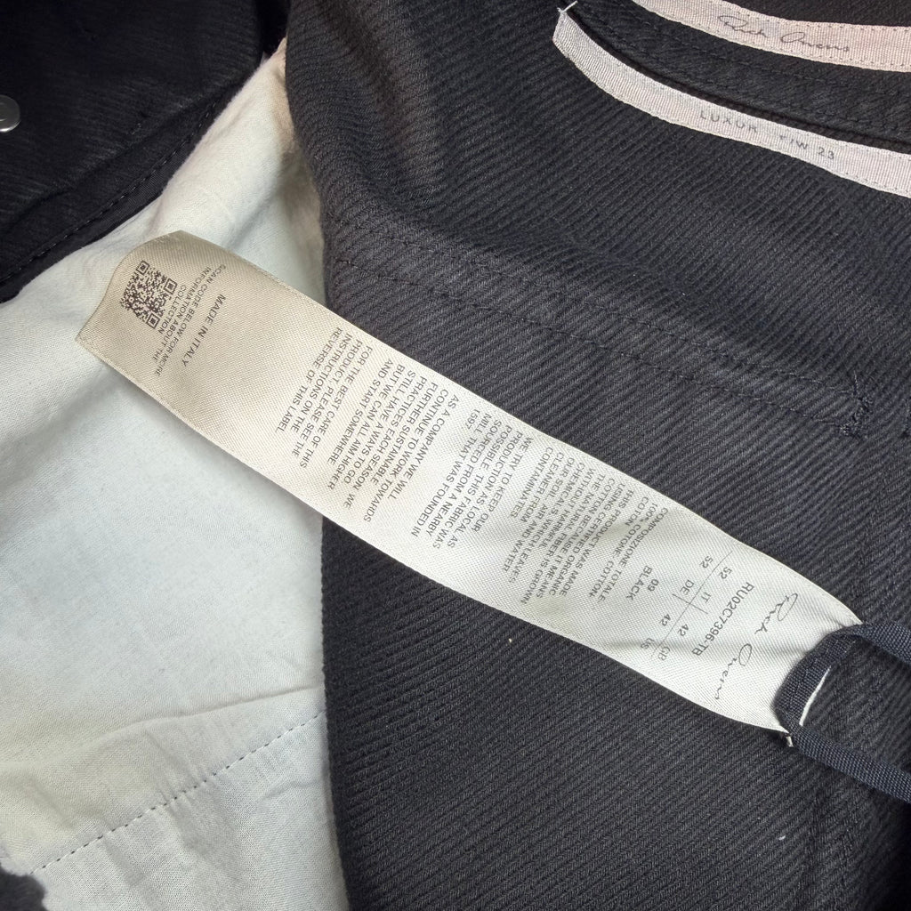Rick Owens Mastodon Black Cargo Trousers 52 (L)