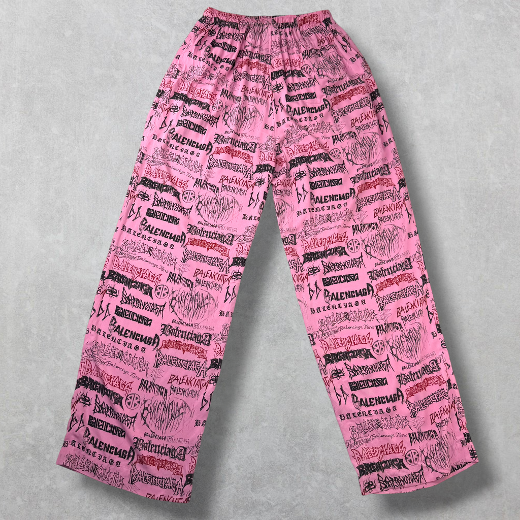 Balenciaga DIY Metal Allover Pink Pyjama Pants 38 (M)