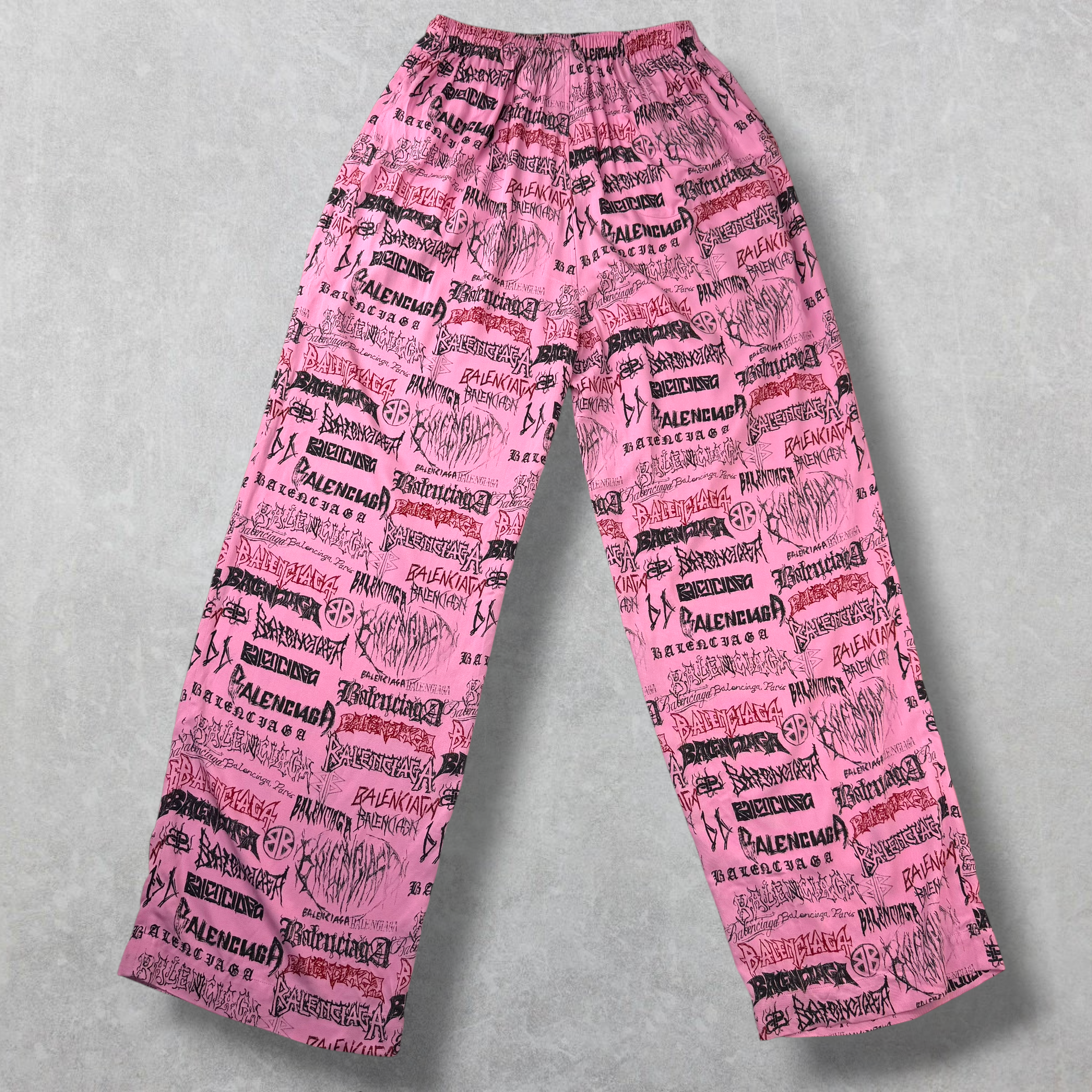 Balenciaga DIY Metal Allover Pink Pyjama Pants 38 (M)