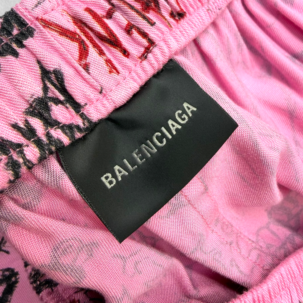 Balenciaga DIY Metal Allover Pink Pyjama Pants 38 (M)