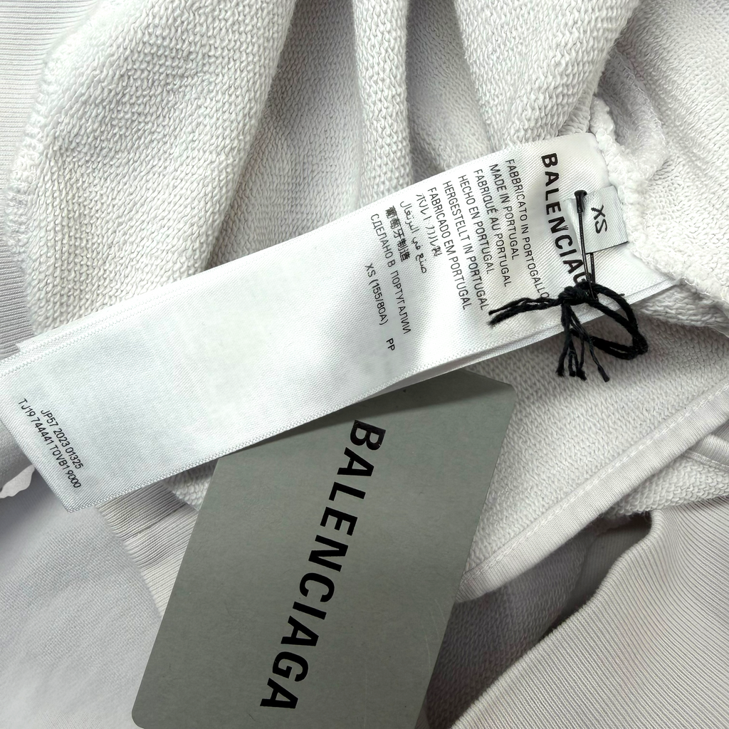 Balenciaga Tape Type Ripped Pocket Oversized Hoodie XS (L)