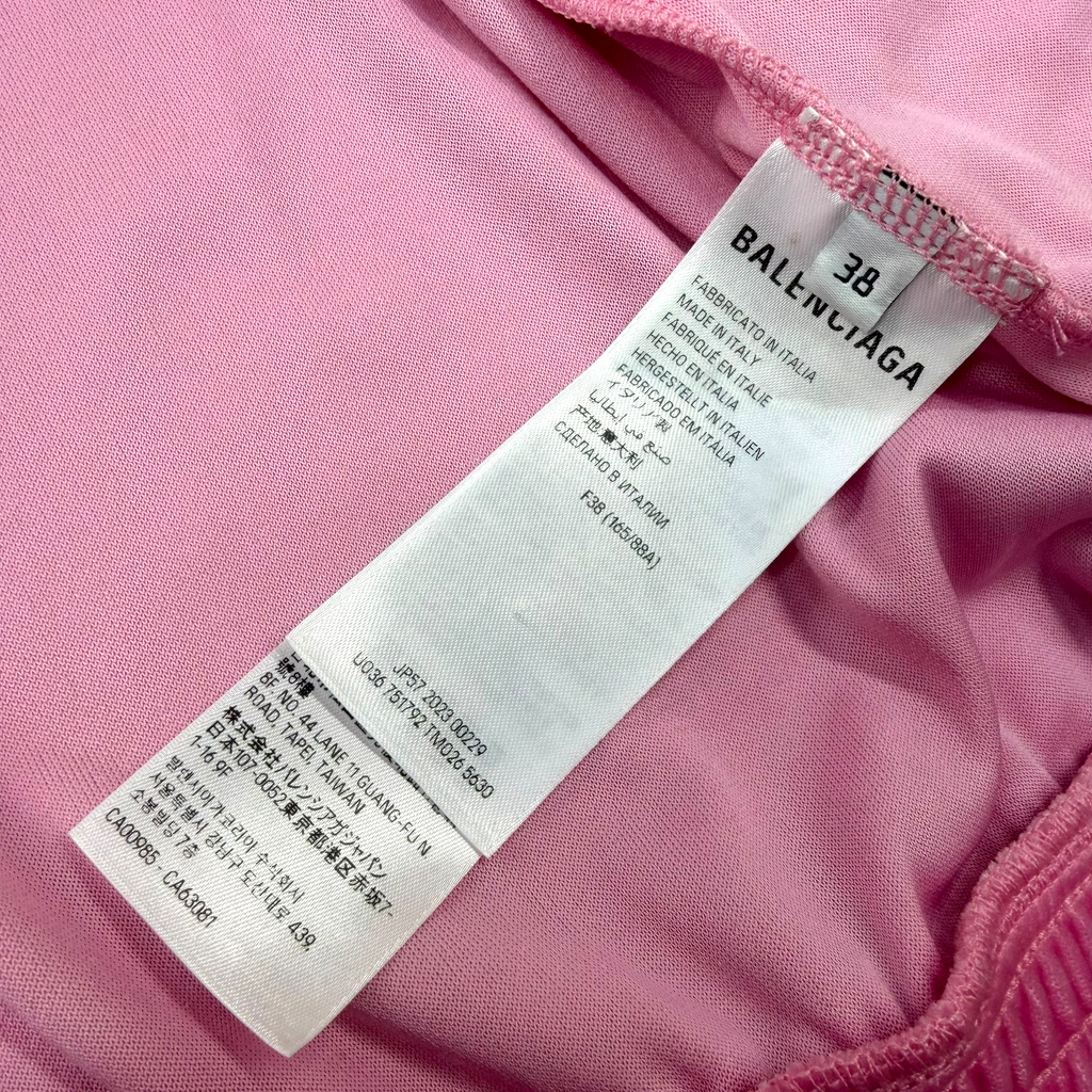 Balenciaga BB Paris Strass Pink Zip-Up Hoodie 38 (XS)