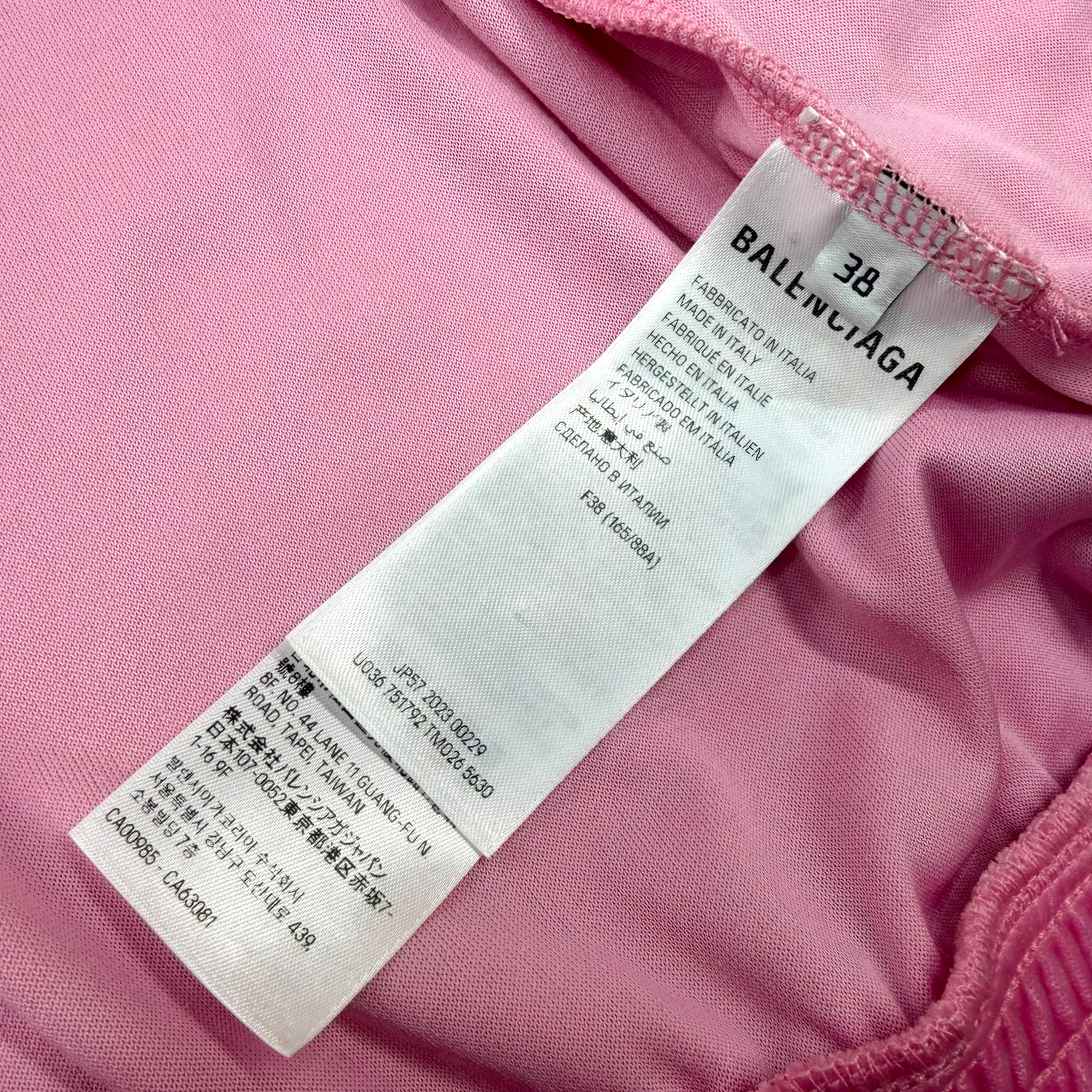 Balenciaga BB Paris Strass Pink Zip-Up Hoodie 38 (XS)