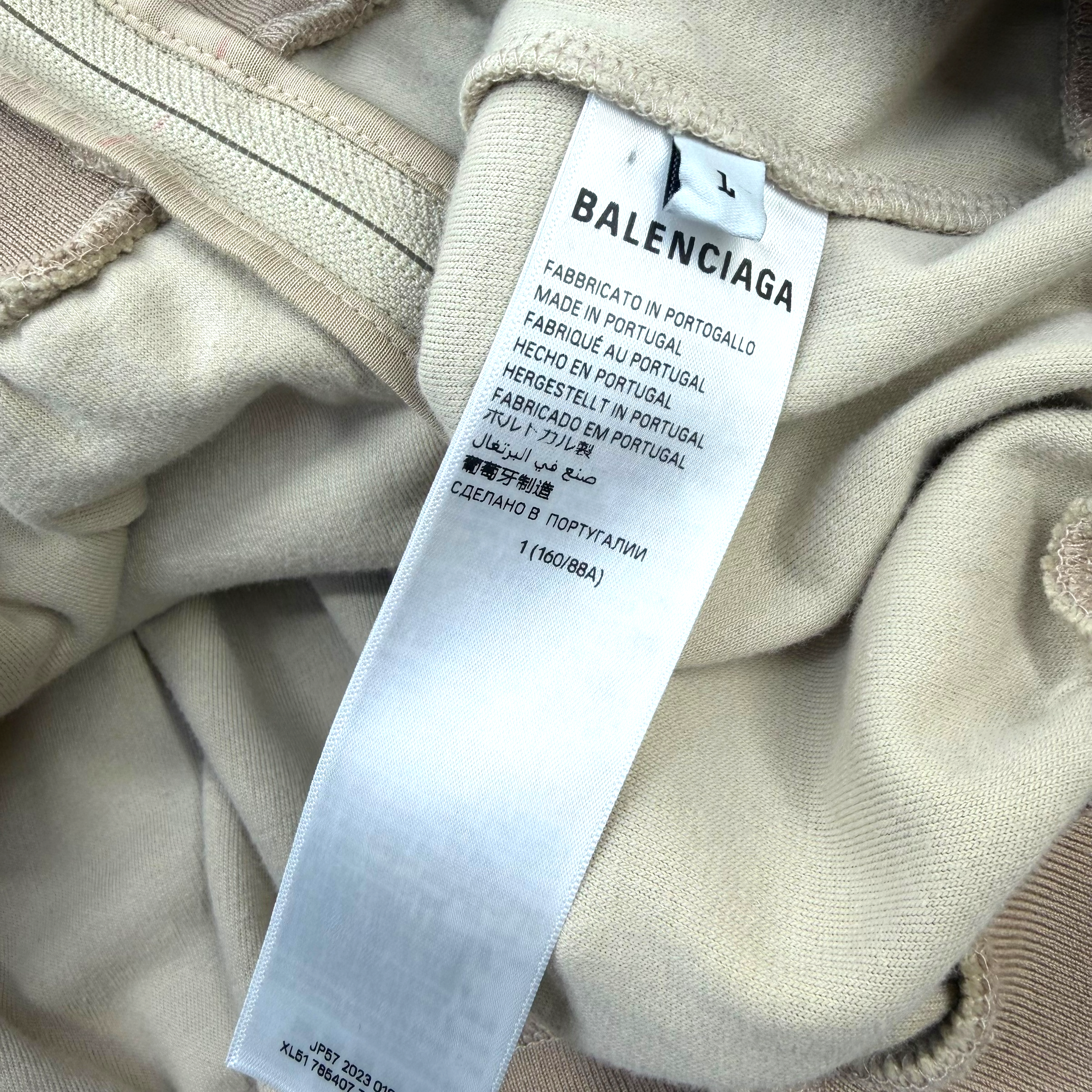 Balenciaga Oversized Rhinestone Velour Zip Hoodie 1 (M)