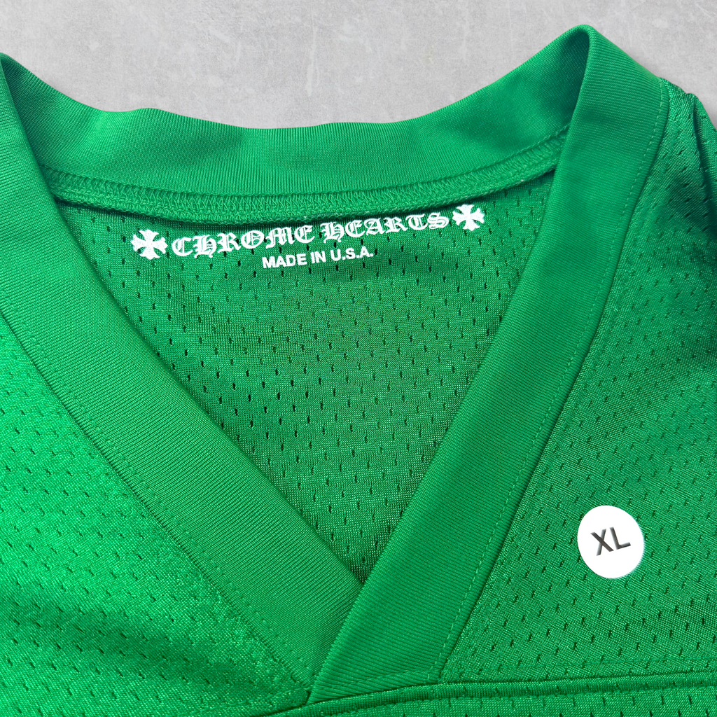 Chrome Hearts Stadium Mesh Green L/S Jersey XL