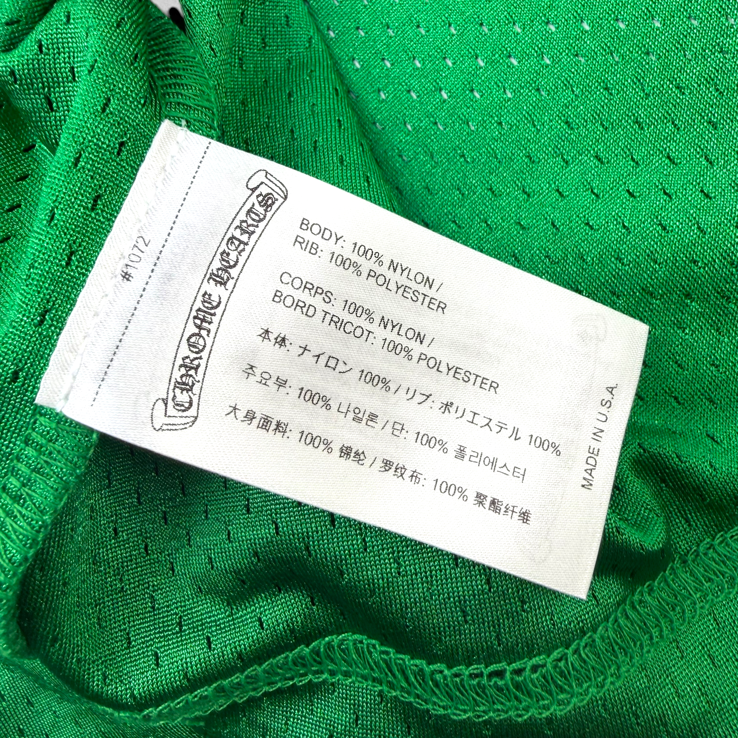 Chrome Hearts Stadium Mesh Green L/S Jersey XL