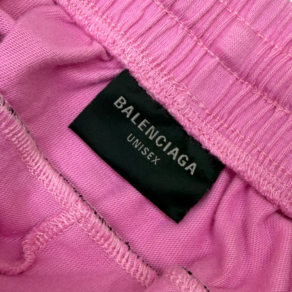 Balenciaga Wide Leg Soccer Shorts Pink S (L)