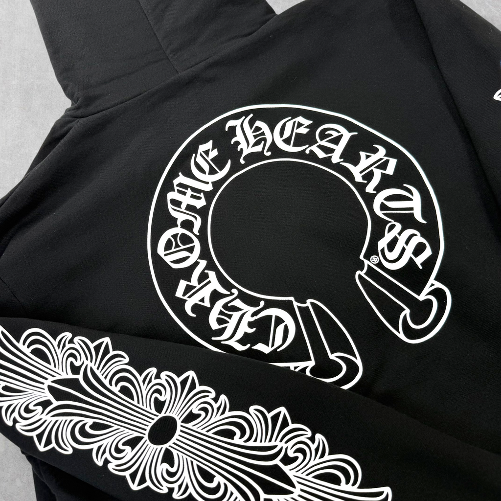 Chrome Hearts Horseshoe Floral Zip Up XL