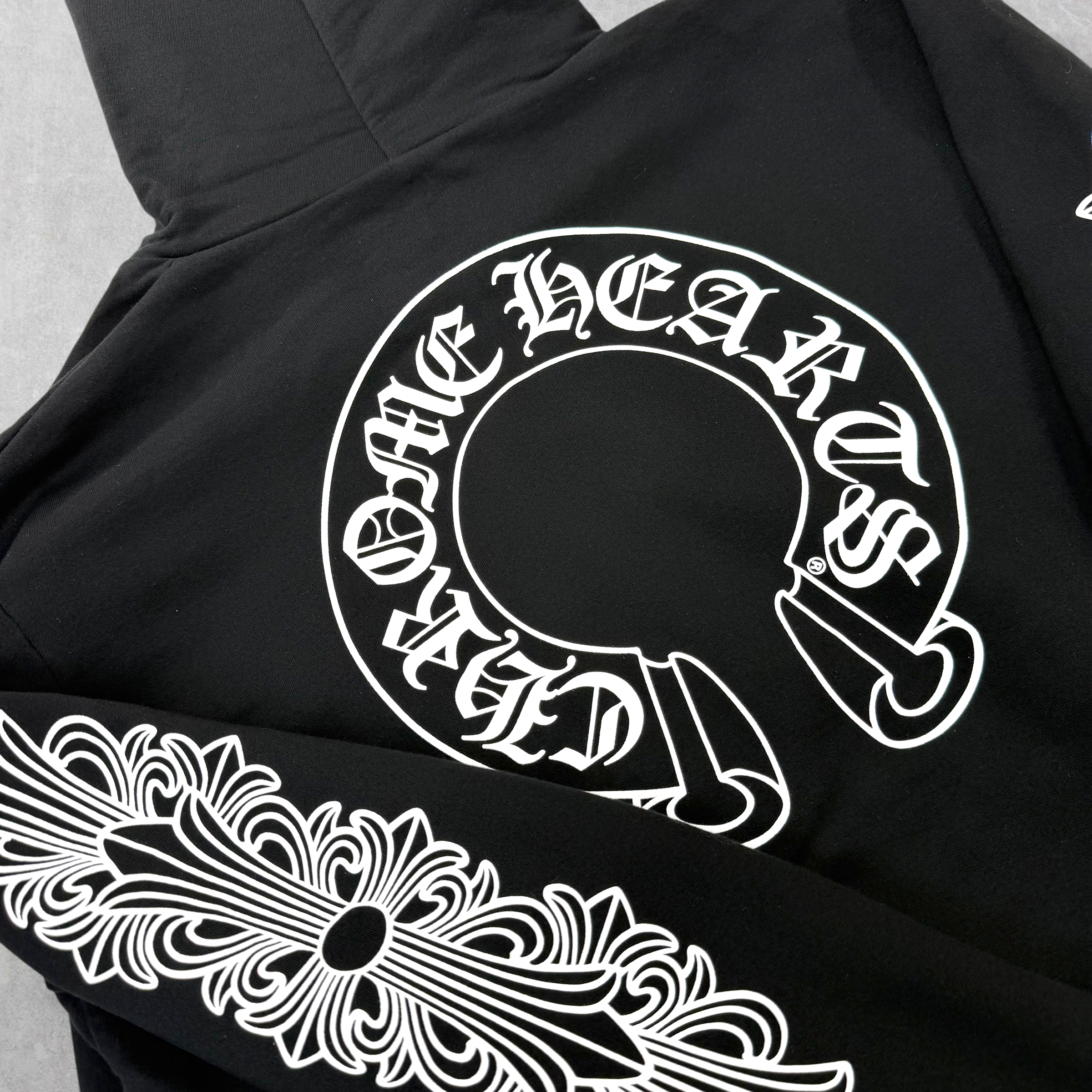 Chrome Hearts Horseshoe Floral Zip Up XL