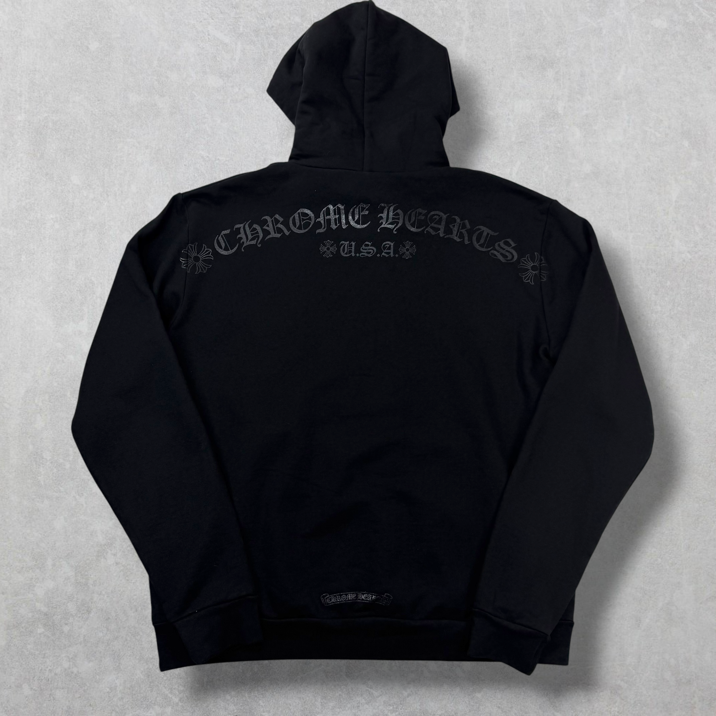 Chrome Hearts Black Floral Hoodie M
