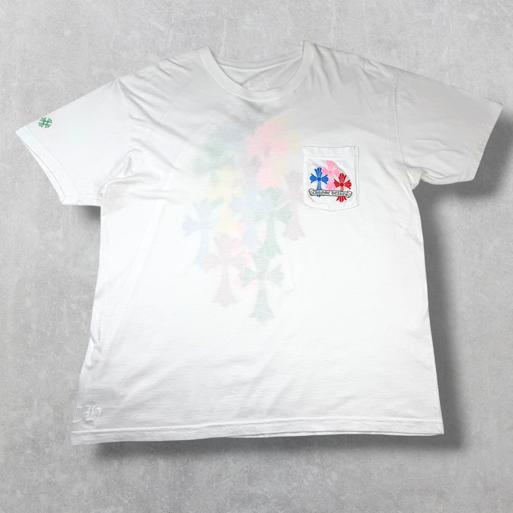 Chrome Hearts Multicolor Cross Cemetery Tee XXL