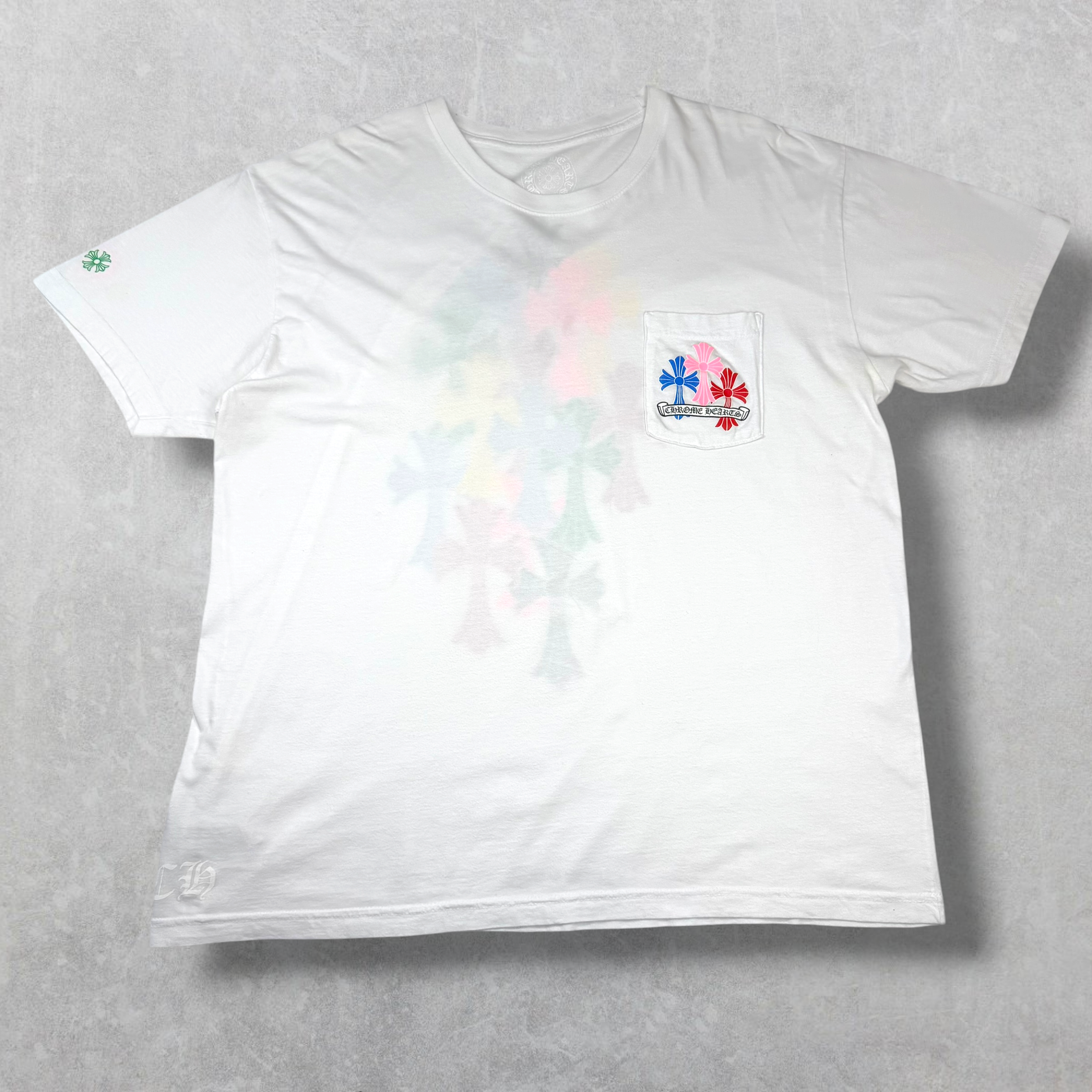 Chrome Hearts Multicolor Cross Cemetery Tee XXL