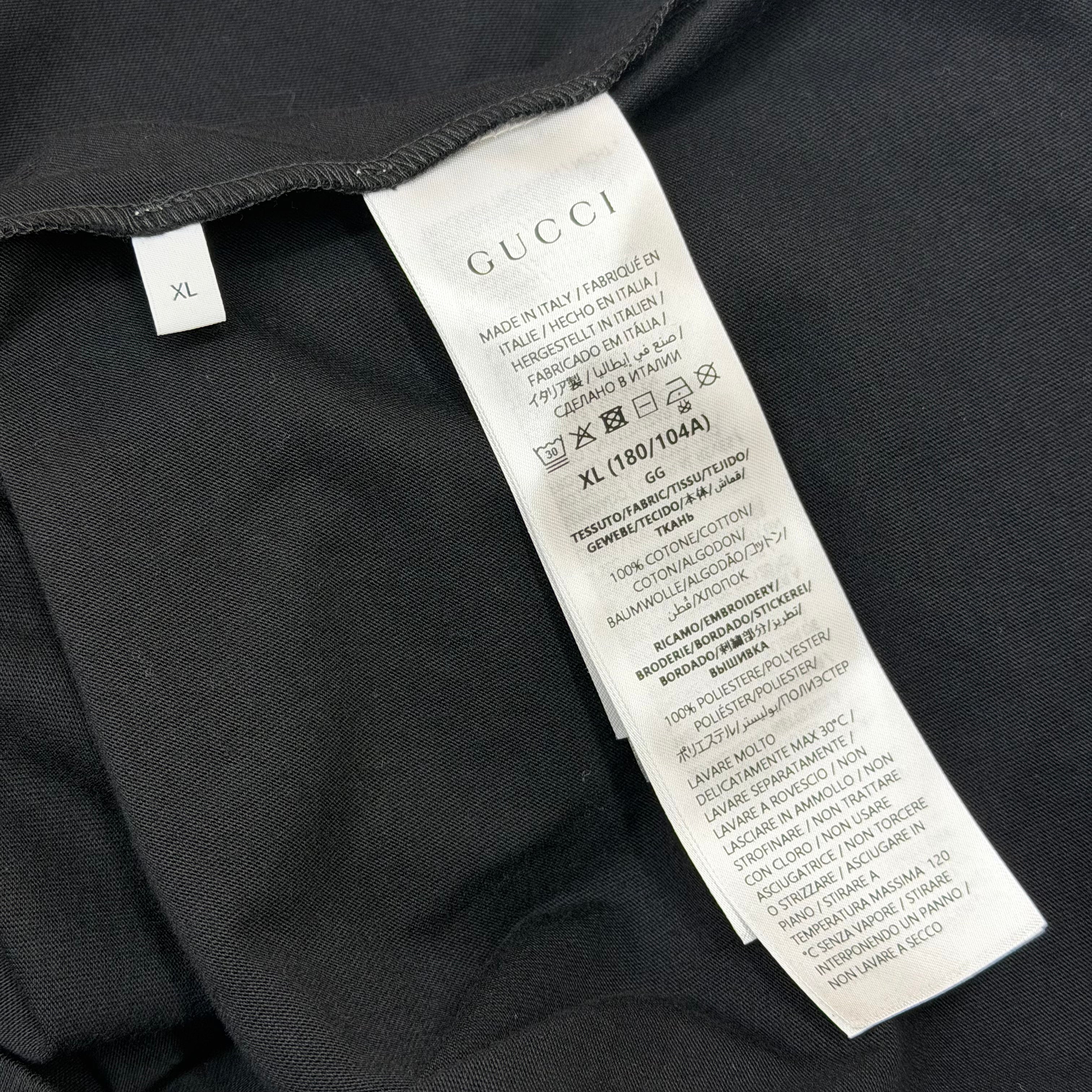 Gucci Multi Logo Tee Black XL