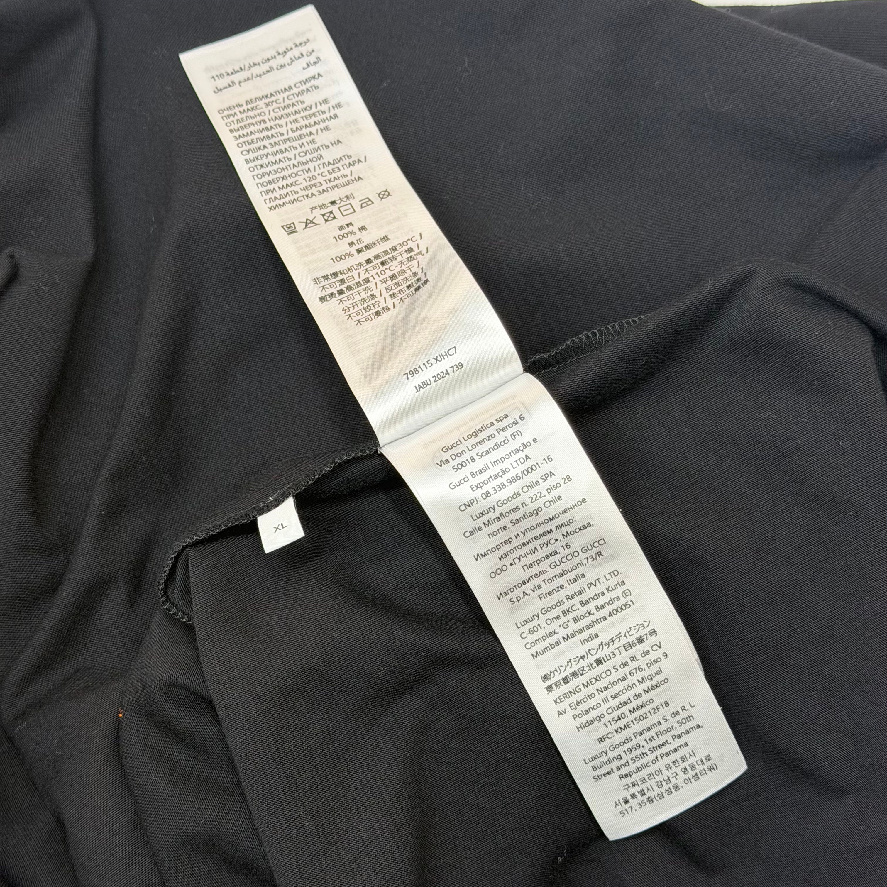 Gucci Multi Logo Tee Black XL