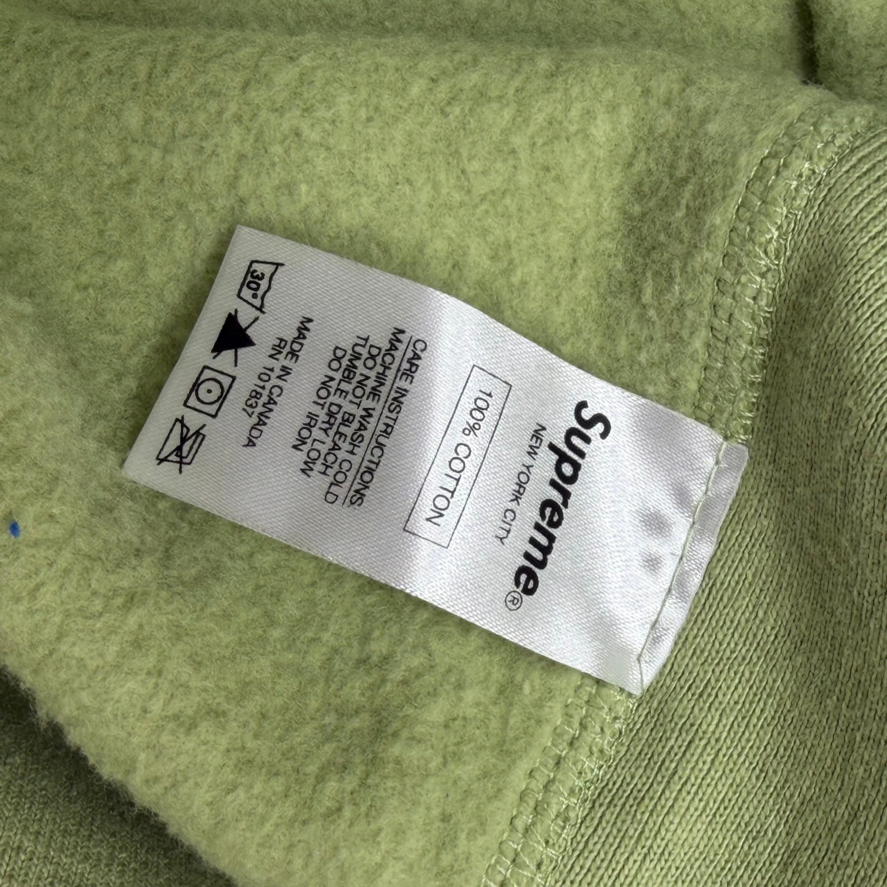 Supreme Box Logo Sage Hoodie S