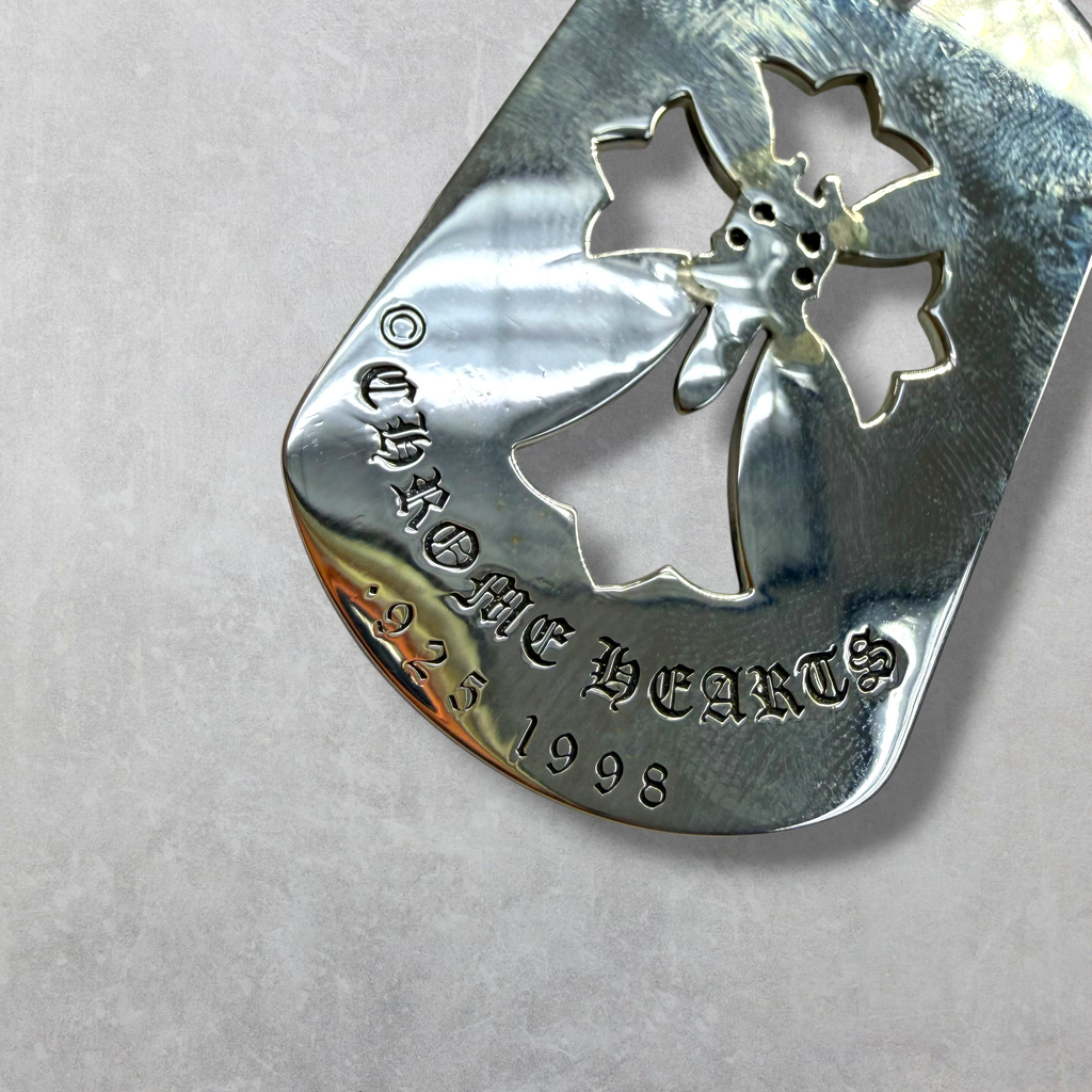 Chrome Hearts Dagger Dog Tag Pendant w/ Ball Chain
