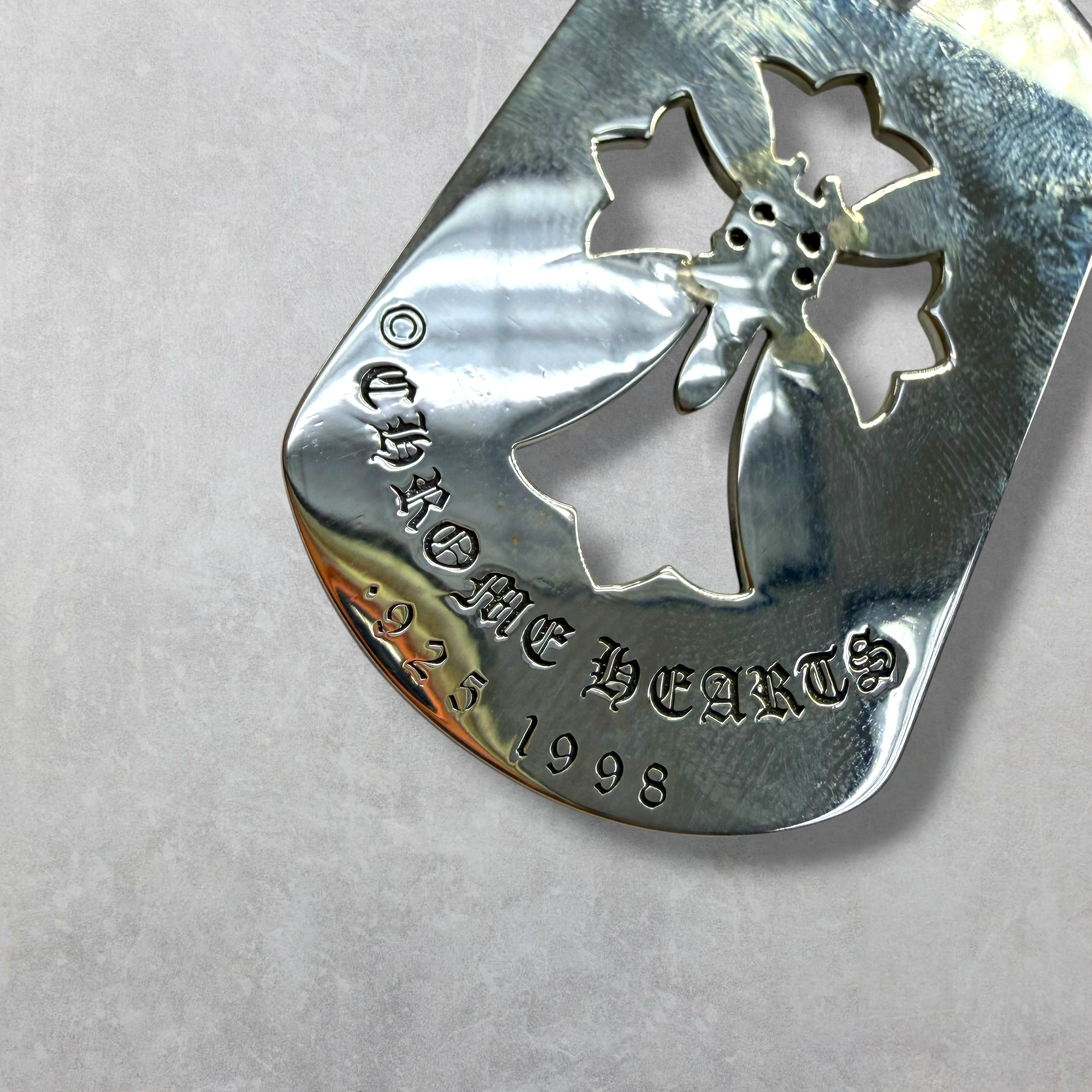 Chrome Hearts Dagger Dog Tag Pendant w/ Ball Chain