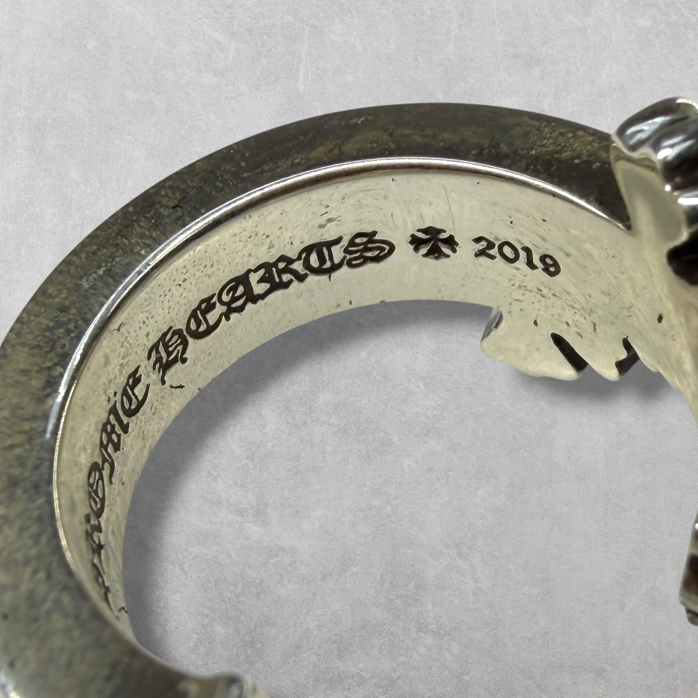 Chrome Hearts Triple Cross Curve Ring 10