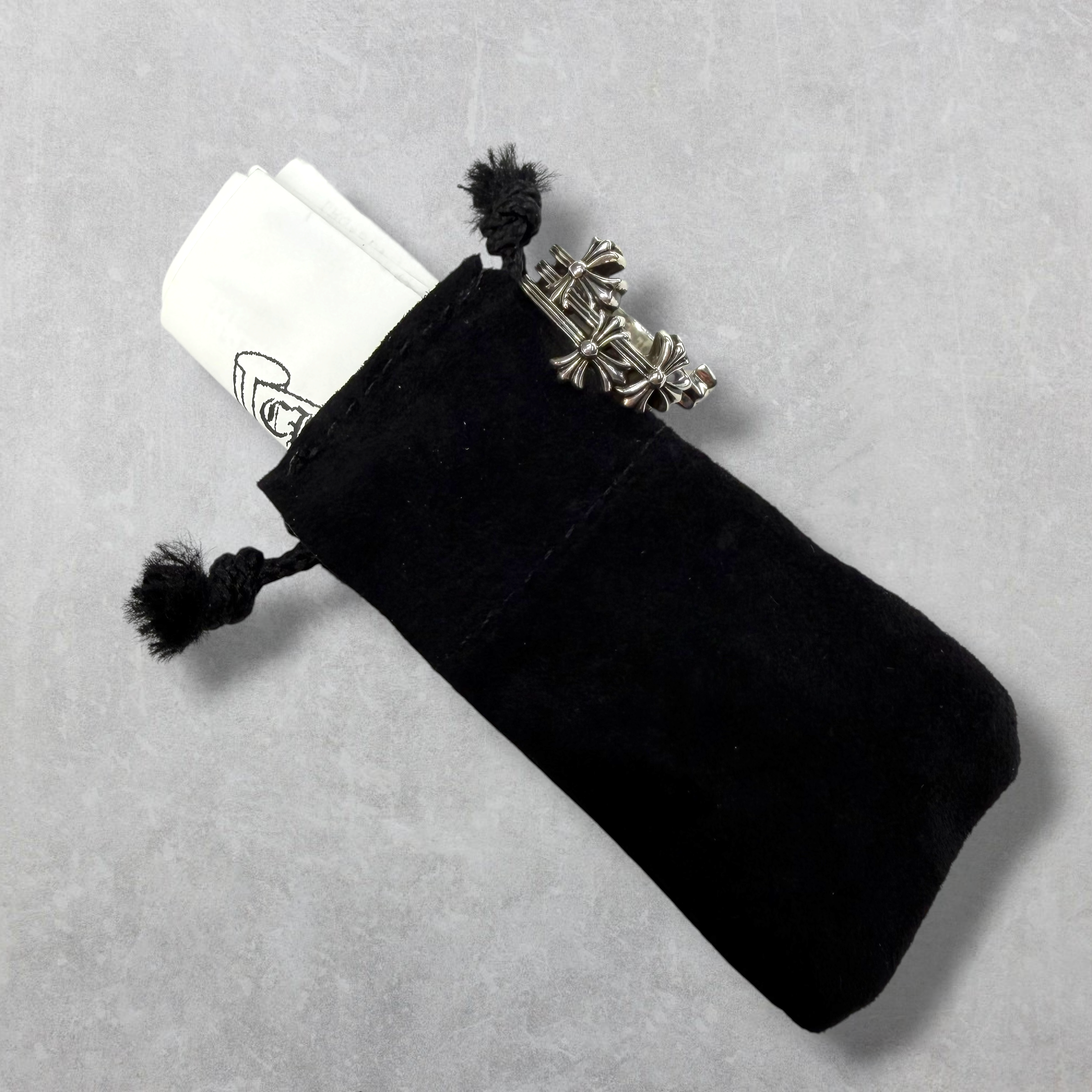 Chrome Hearts Triple Cross Curve Ring 10