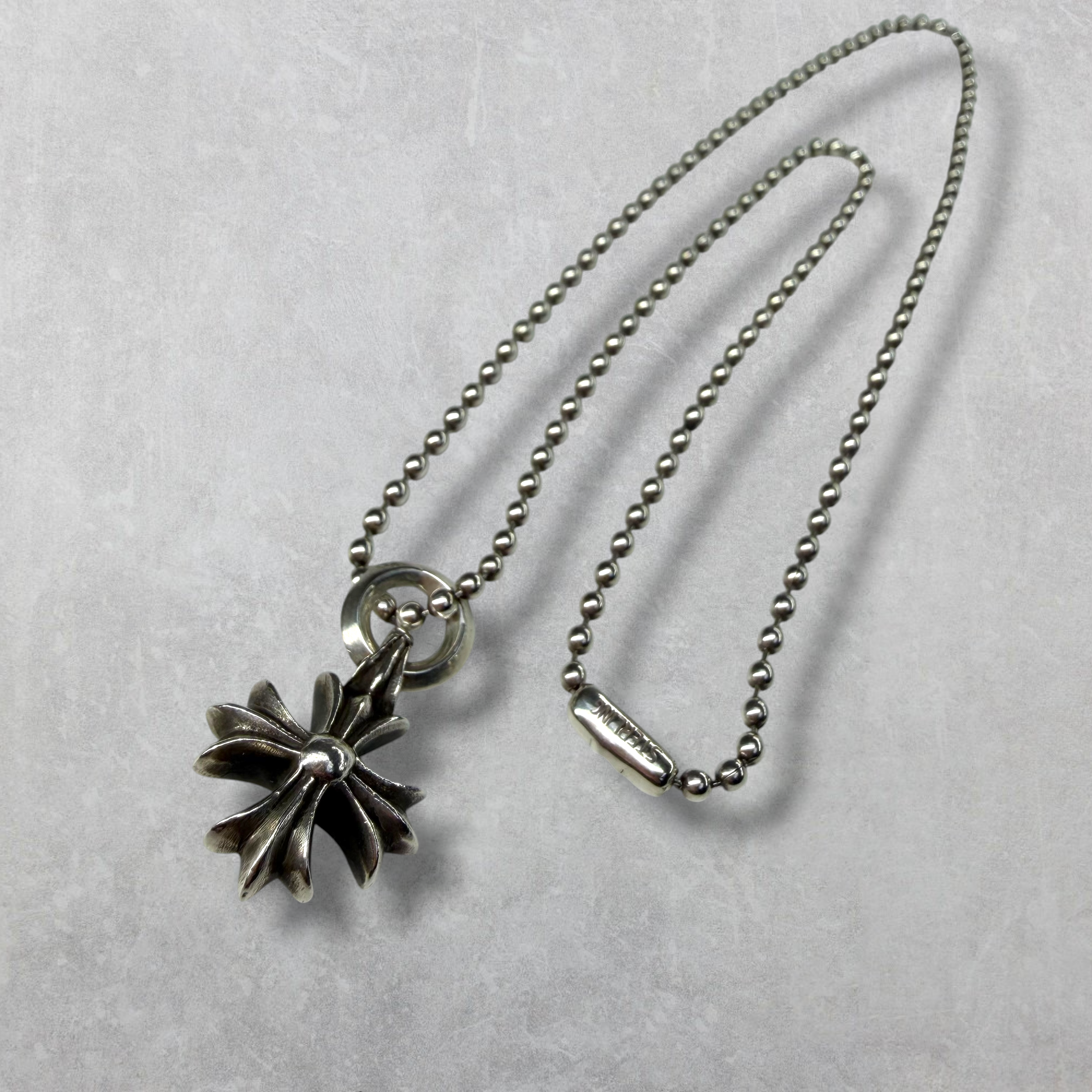 Chrome Hearts CH Plus Pendant w/ Ball Chain