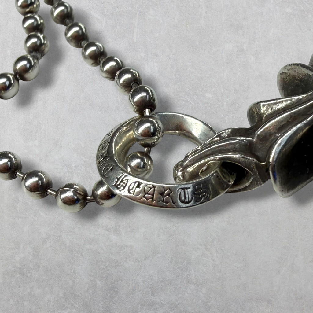 Chrome Hearts CH Plus Pendant w/ Ball Chain