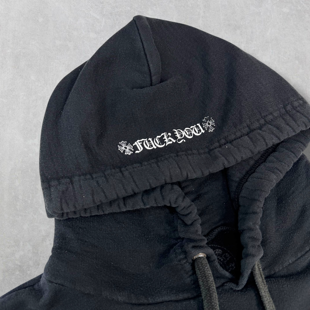 Chrome Hearts Vertical Logo F U Hoodie L