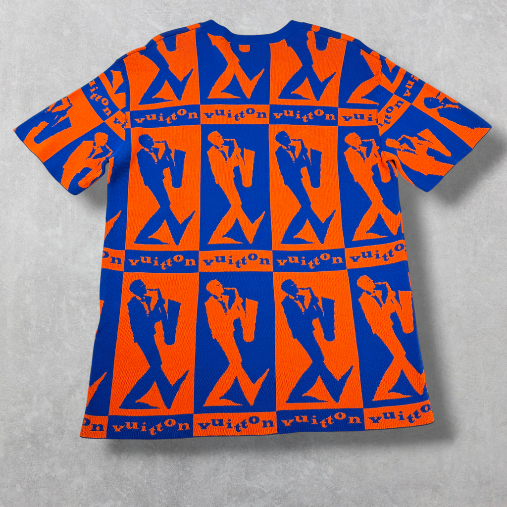 Louis Vuitton Jazz Flyer Jacquard Knit Shirt L