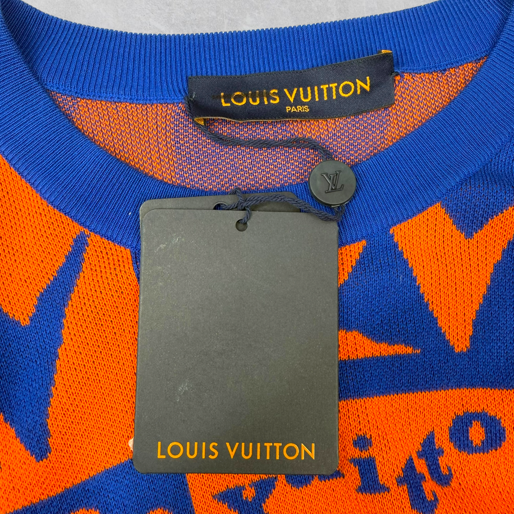 Louis Vuitton Jazz Flyer Jacquard Knit Shirt L