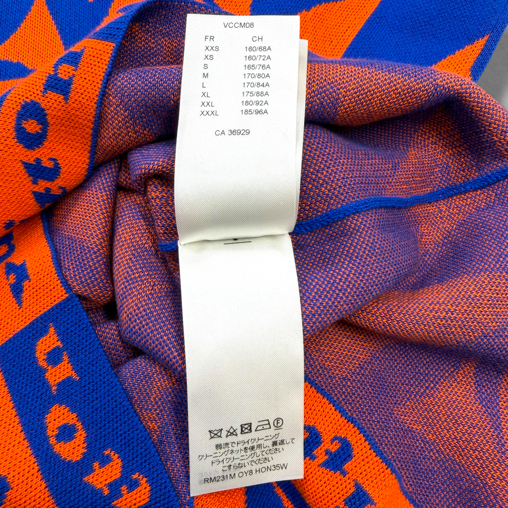 Louis Vuitton Jazz Flyer Jacquard Knit Shirt L