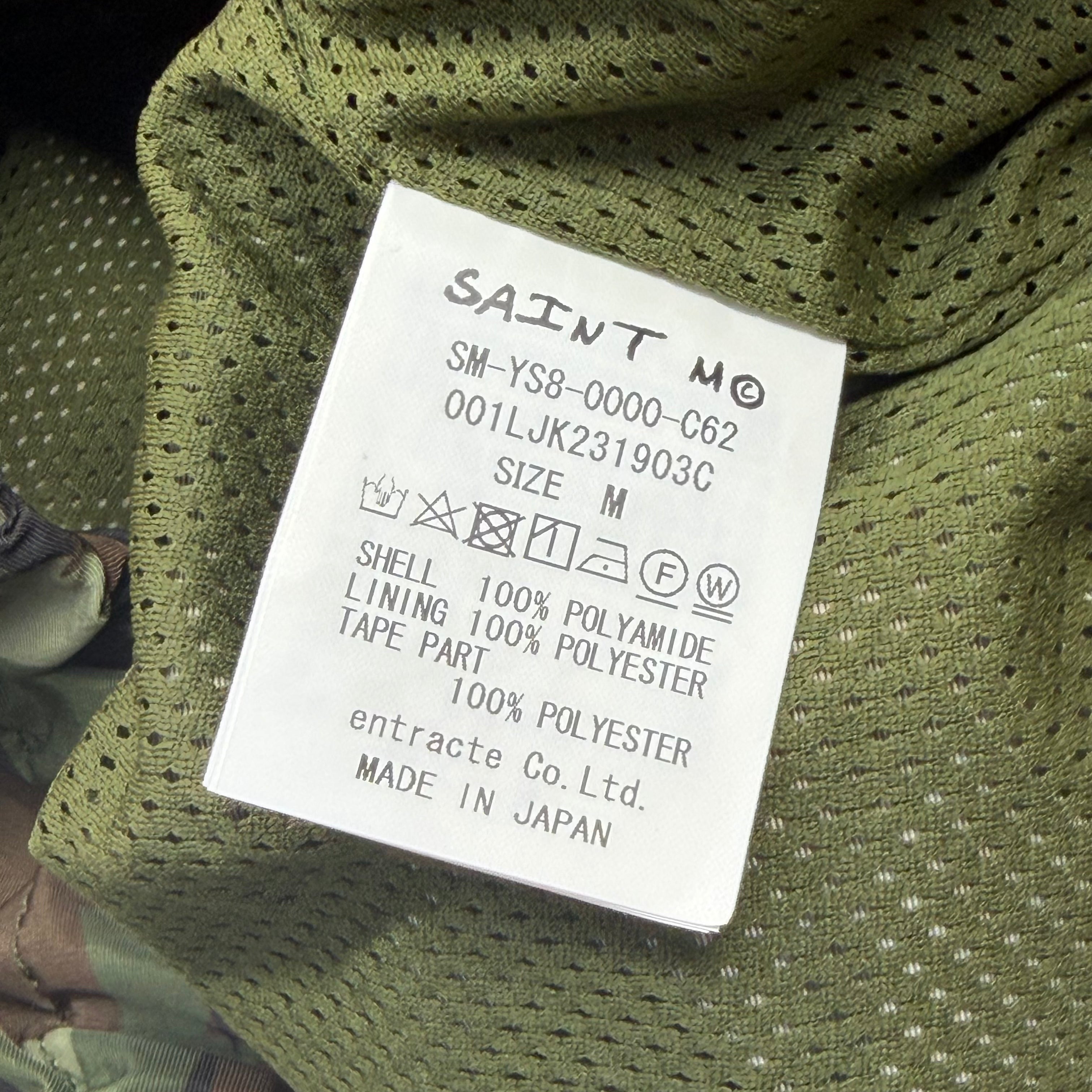 Saint Michael x Bape Camo Track Jacket M