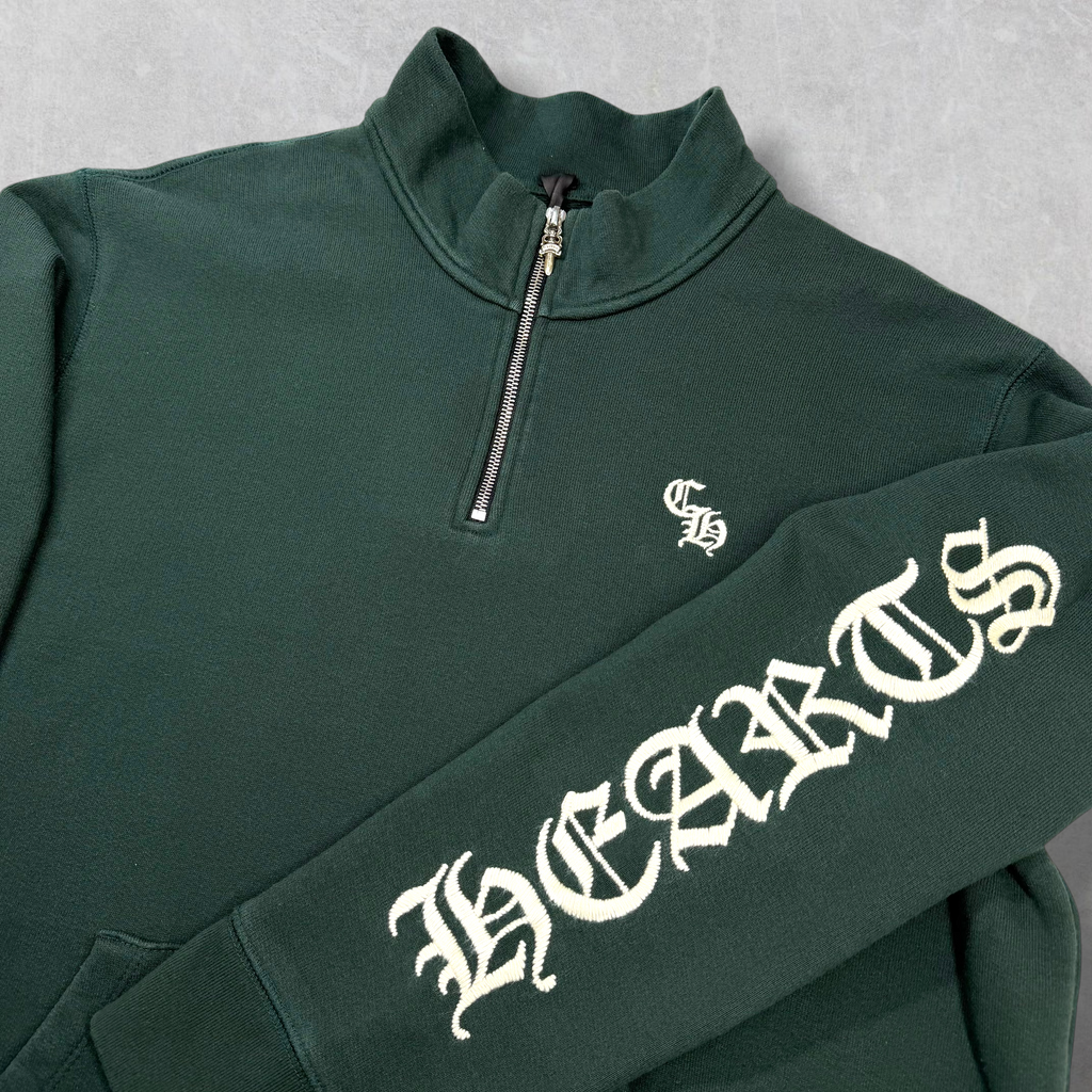 Chrome Hearts Slo Ride Quarter Zip Dark Green XL