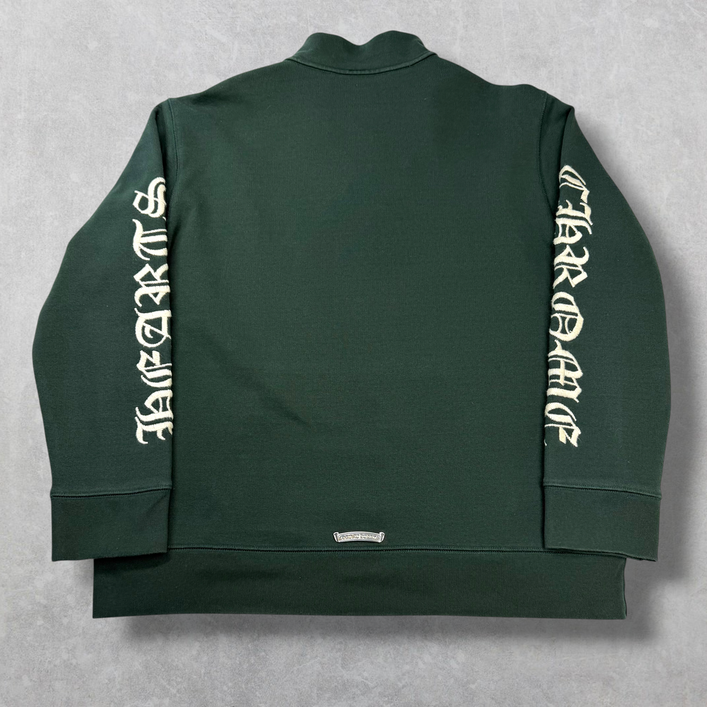 Chrome Hearts Slo Ride Quarter Zip Dark Green XL