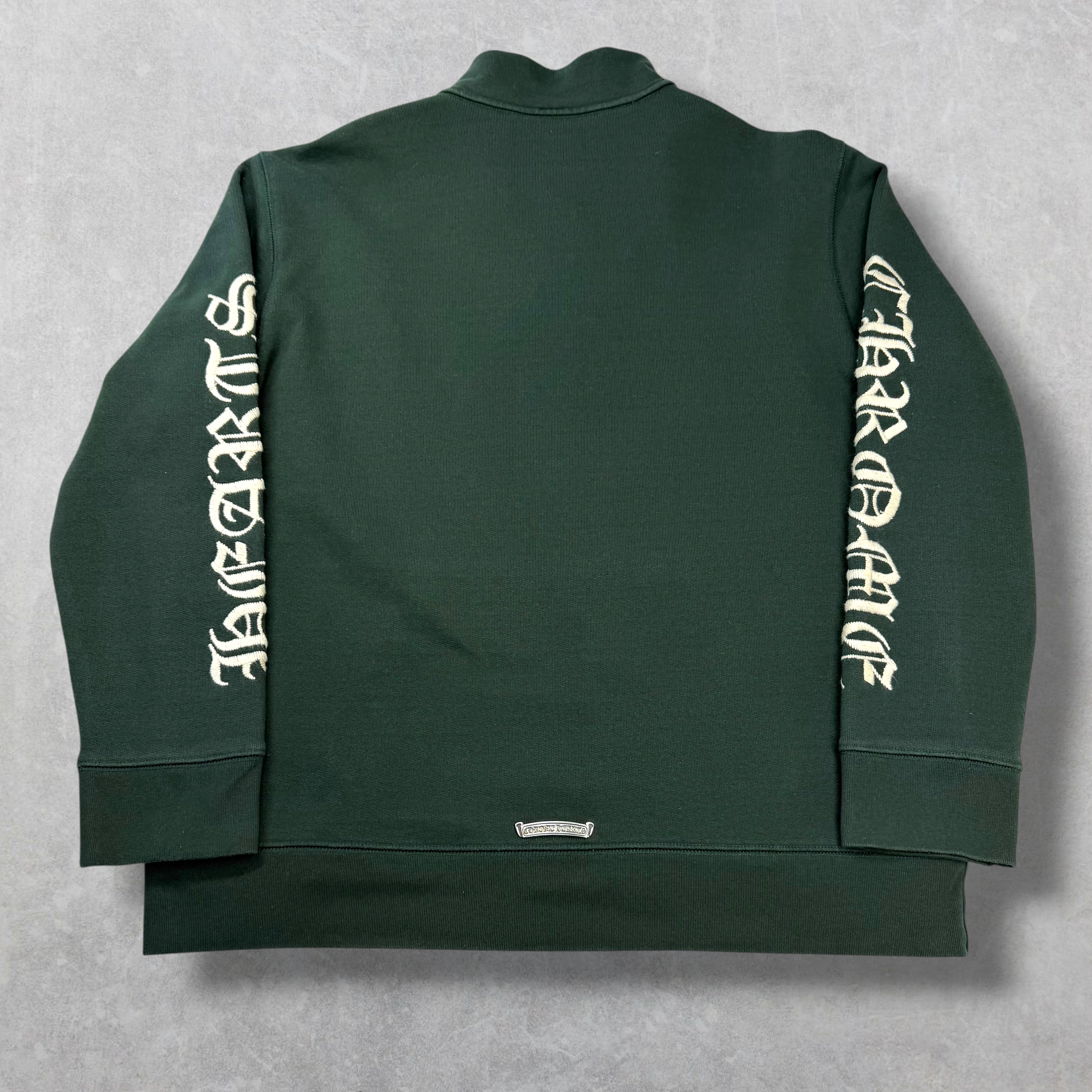 Chrome Hearts Slo Ride Quarter Zip Dark Green XL