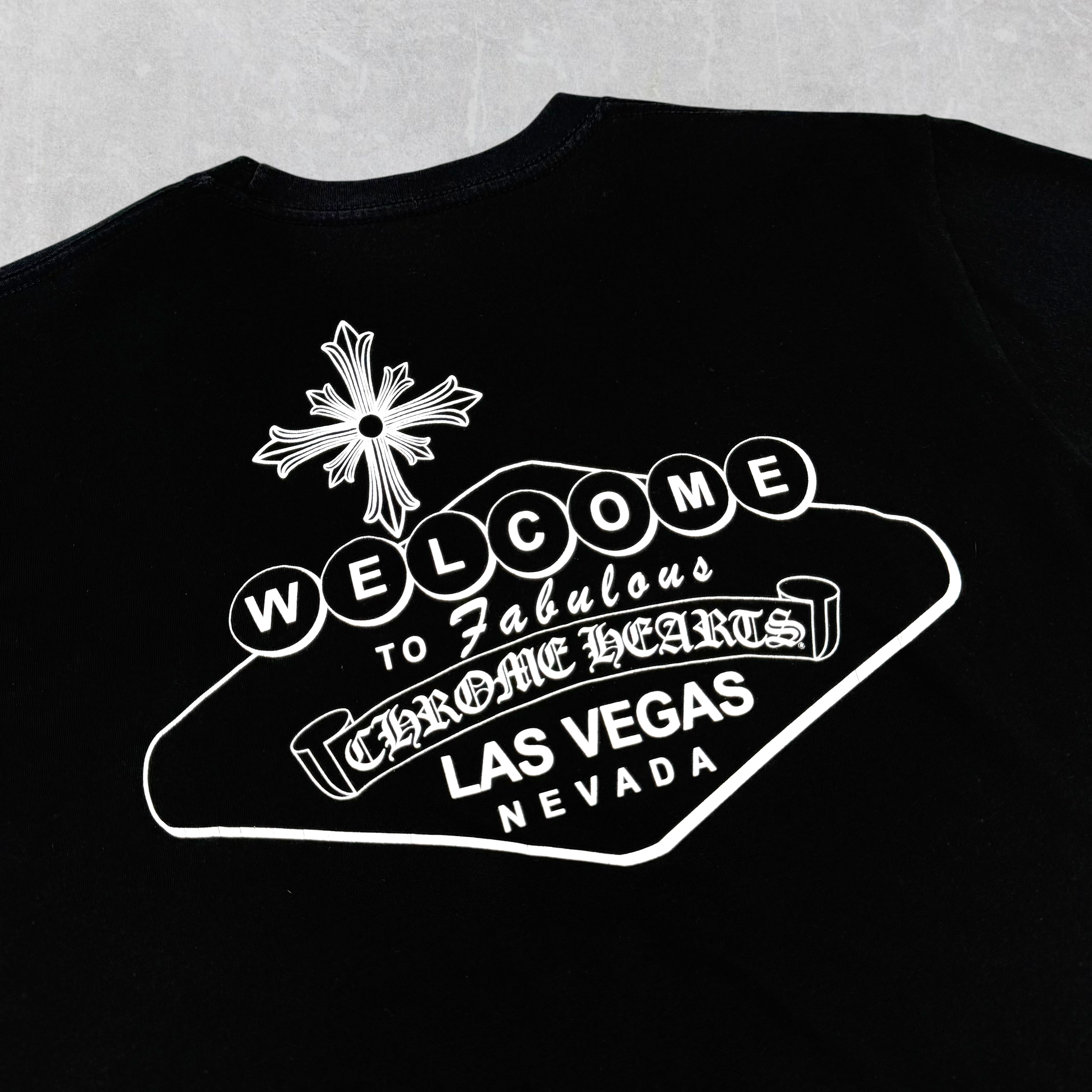 Chrome Hearts Black Welcome To Vegas Tee L